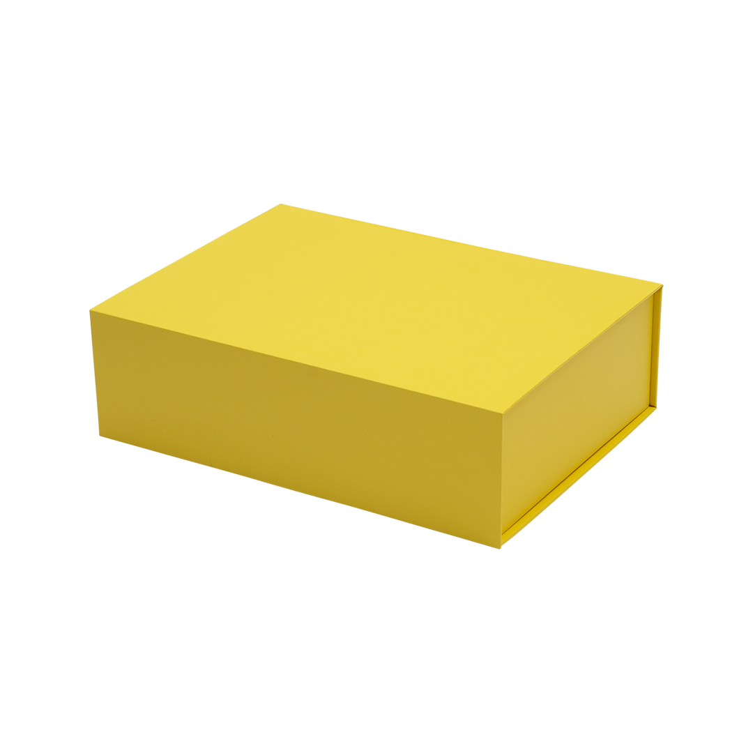 Hamilton Case Box 1 - Matt Pastel Yellow Emboss Magnetic Closure - Sample