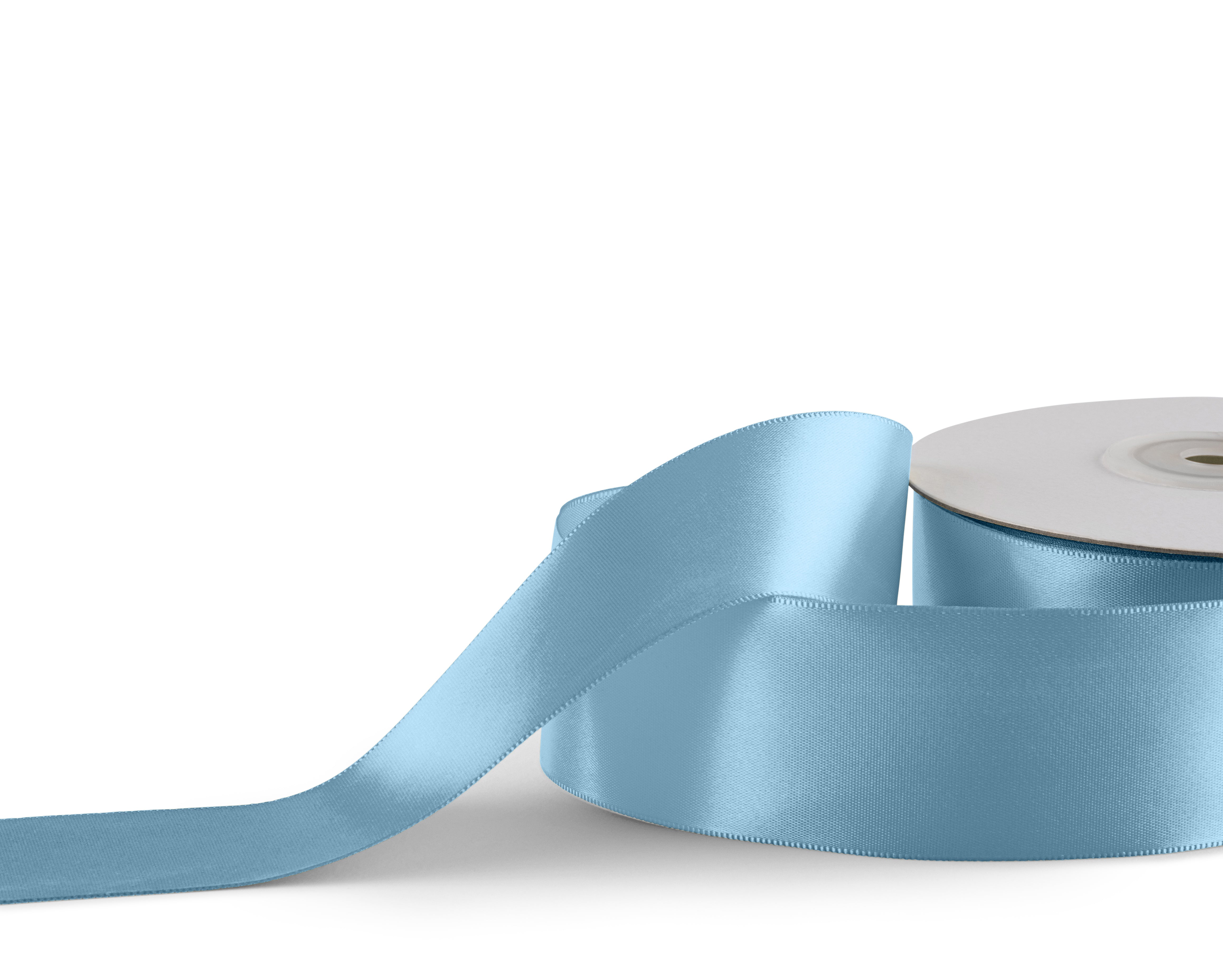Premium single faced Satin Ribbon 38mm x 30m - Soft Blue