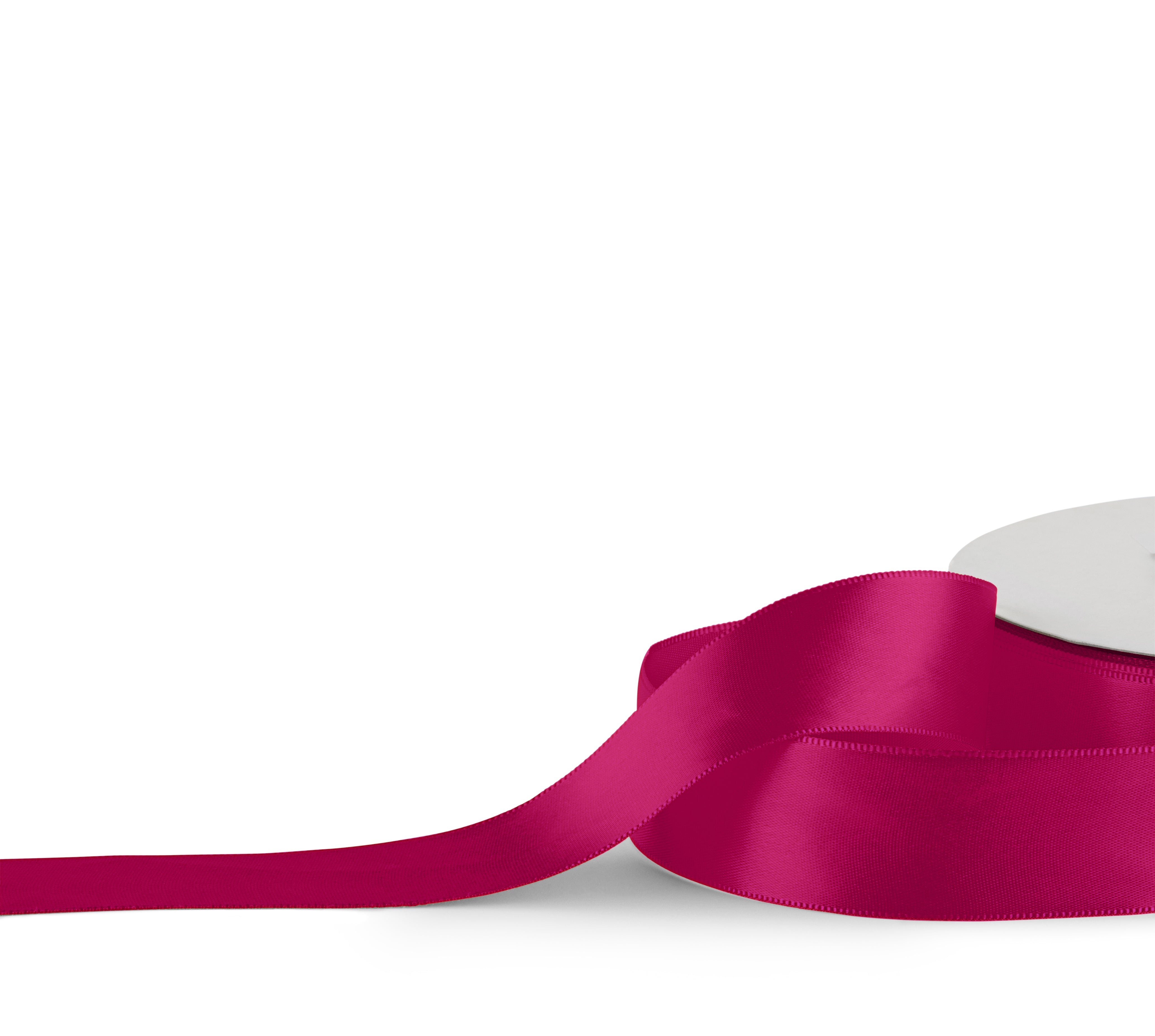 Premium single faced Satin Ribbon 25mm x 30m - Hot Pink