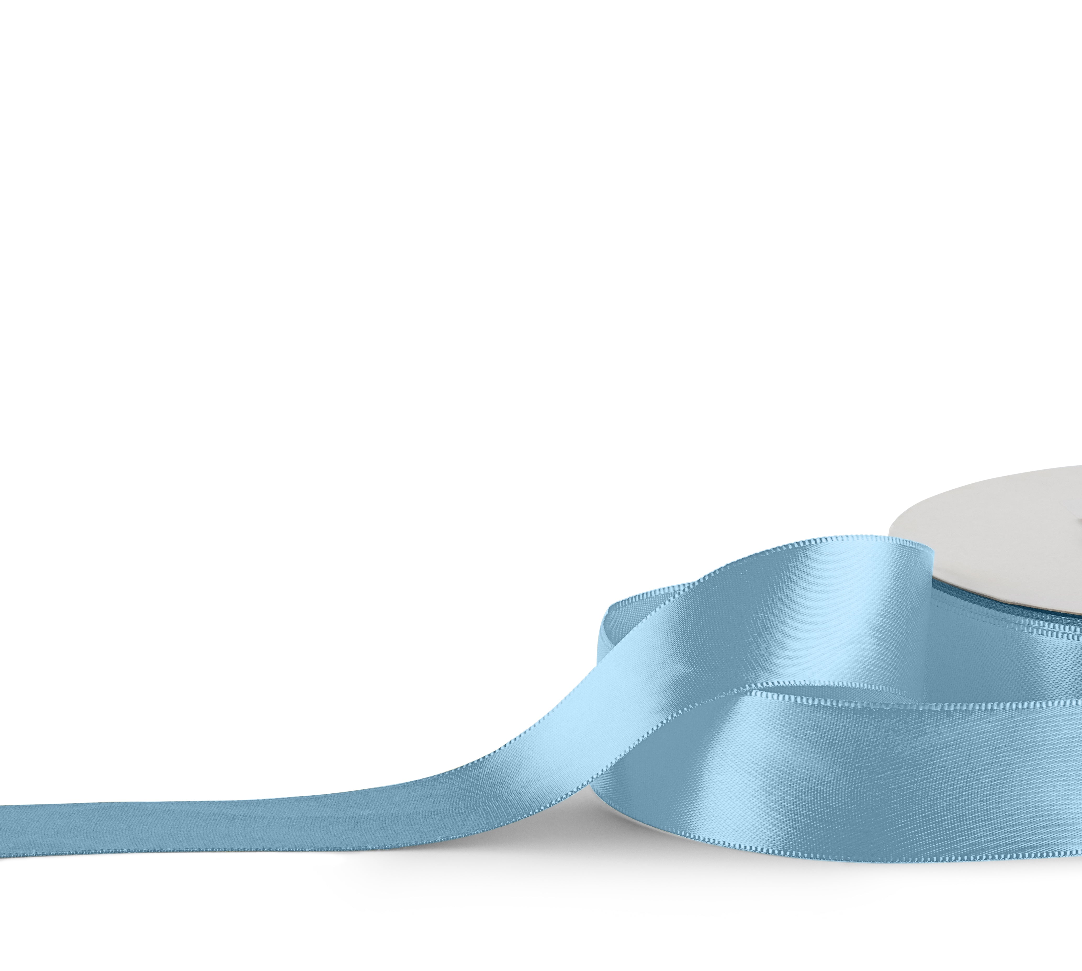 Premium single faced Satin Ribbon 25mm x 30m - Soft Blue