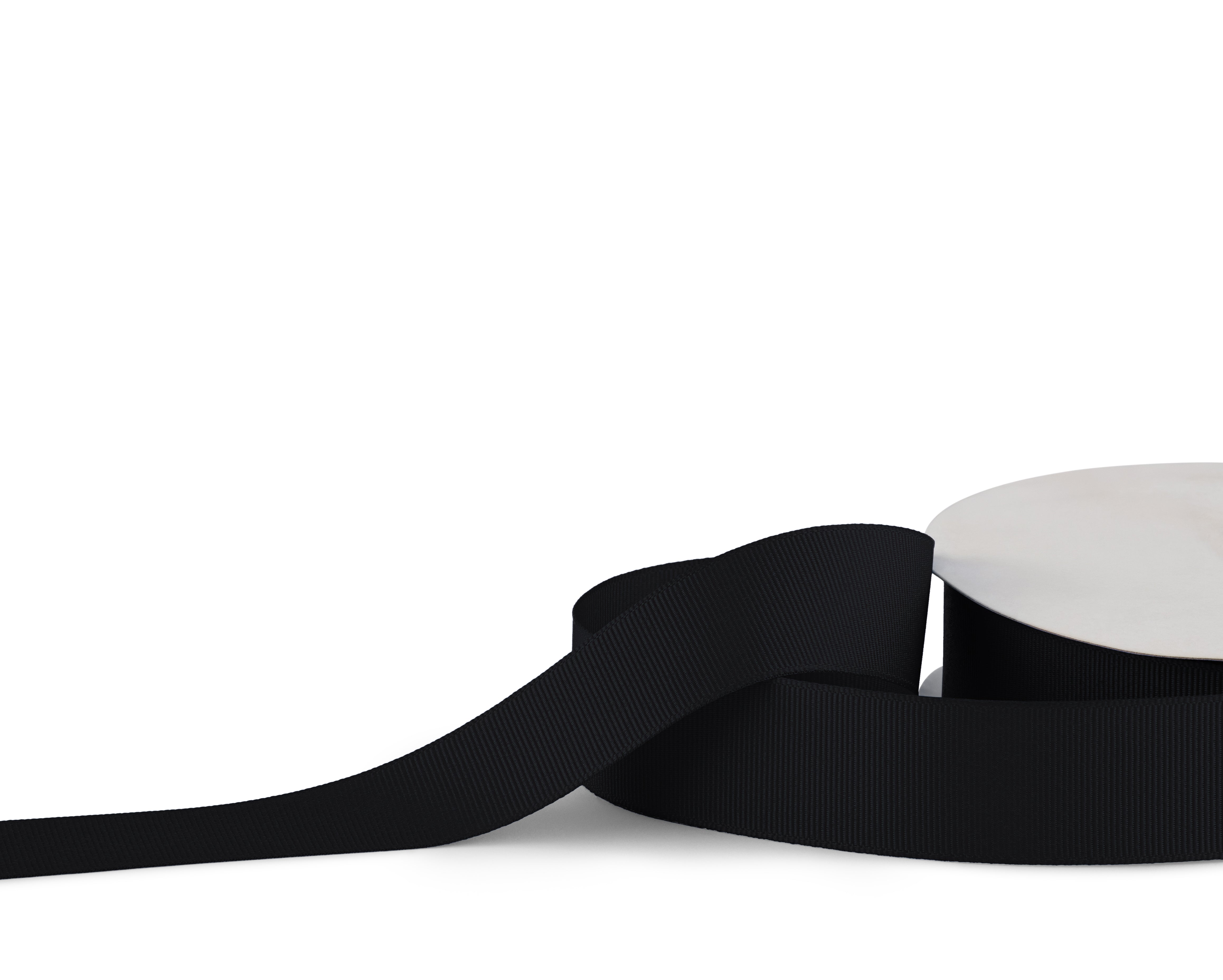Premium Grosgrain Ribbon 25mm x 30m - Black