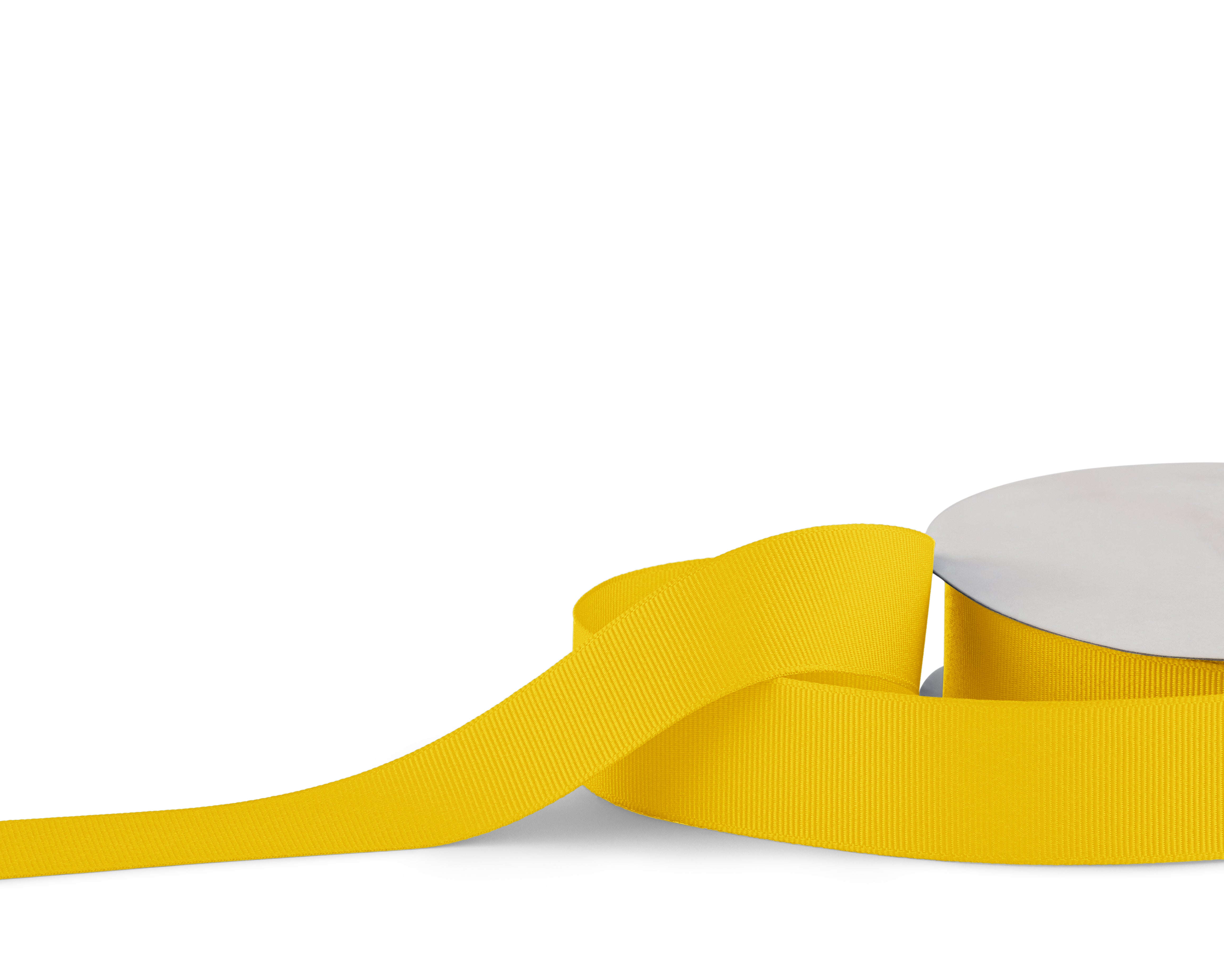 Premium Grosgrain Ribbon 25mm x 30m - Yellow