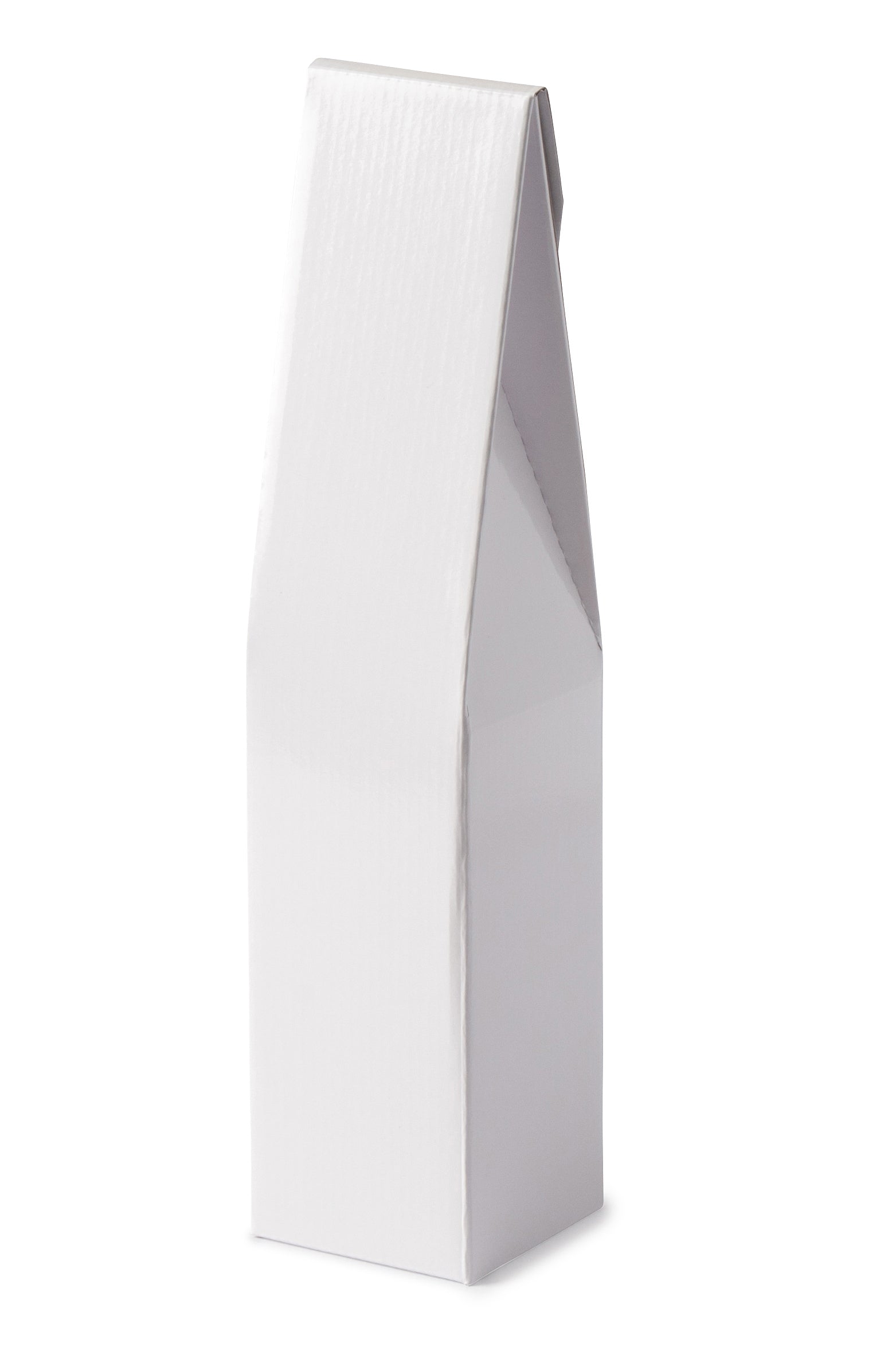 1 Bottle Gable Top Wine Box - Gloss White