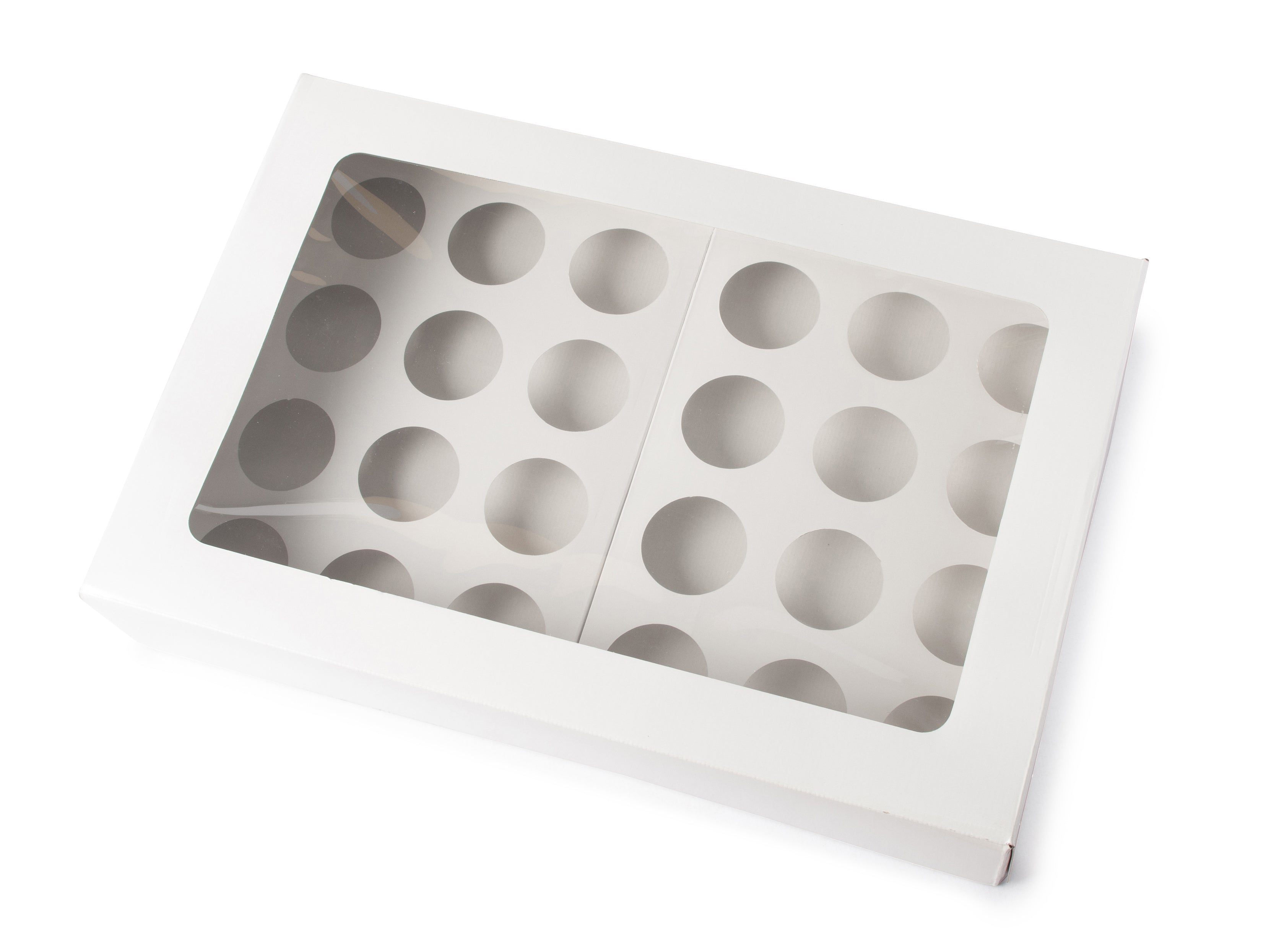 24 Cupcake Box - Gloss White - Sample