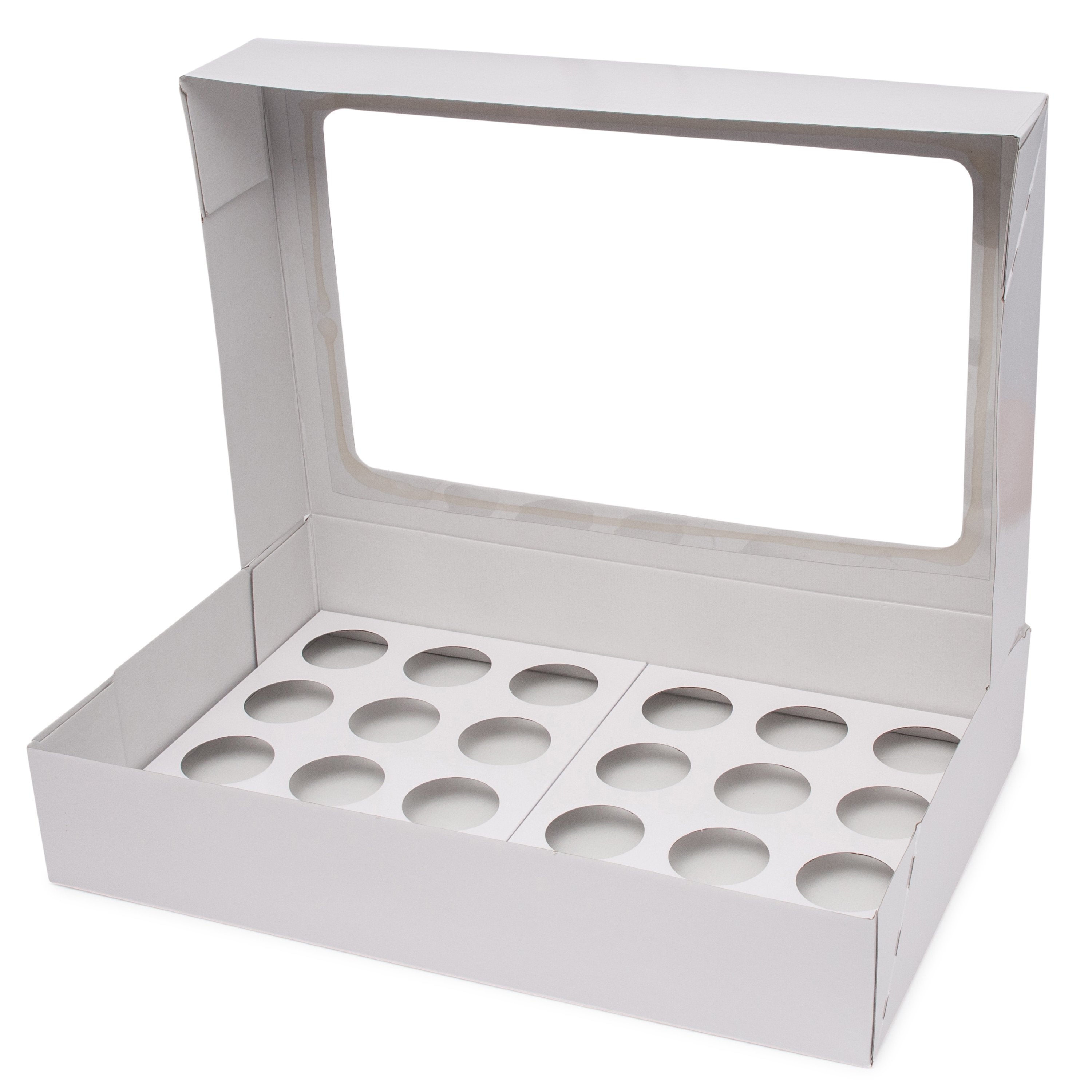 24 Cupcake Box - Gloss White