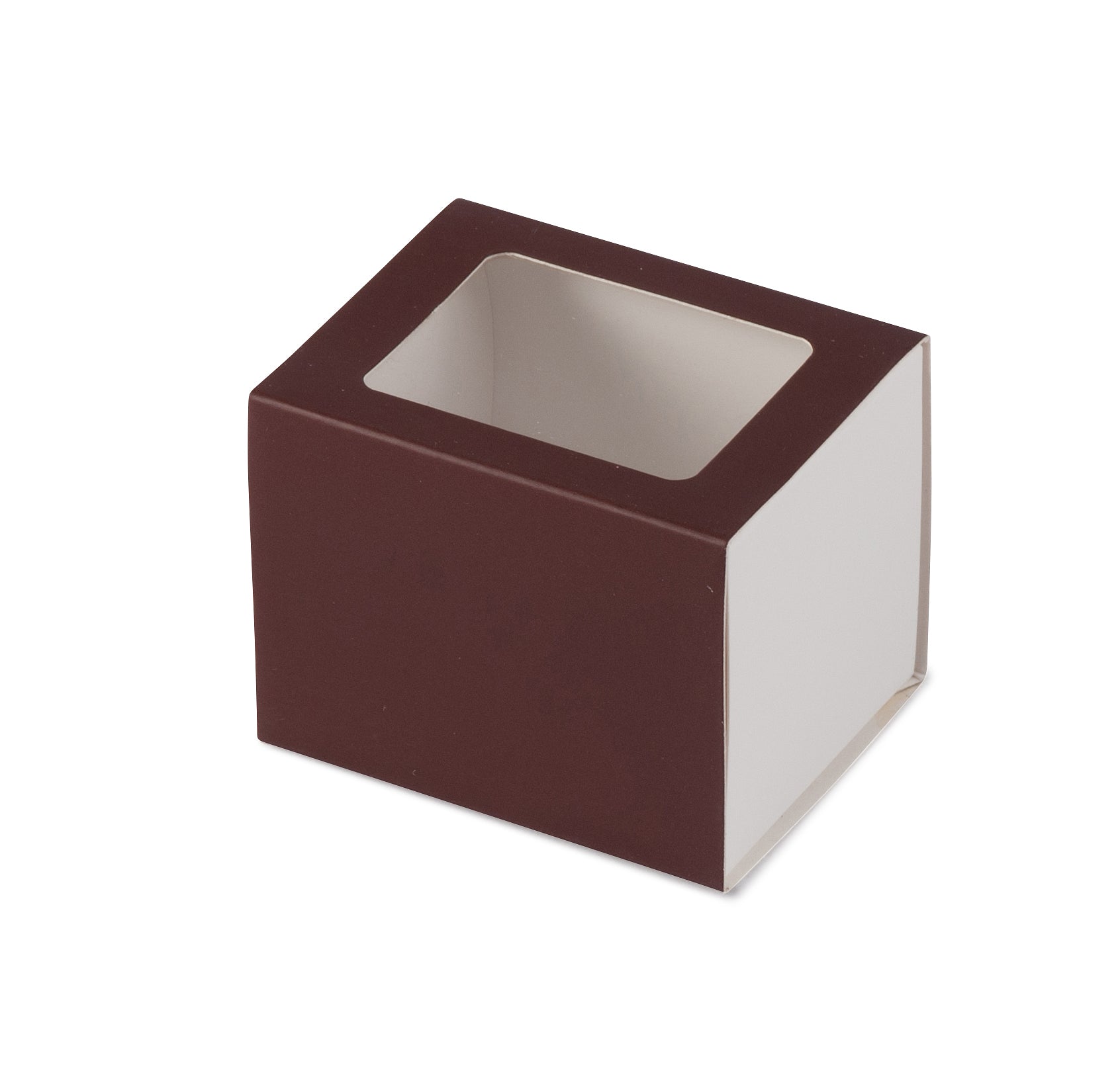 2 Macaron Box - Matt Chocolate