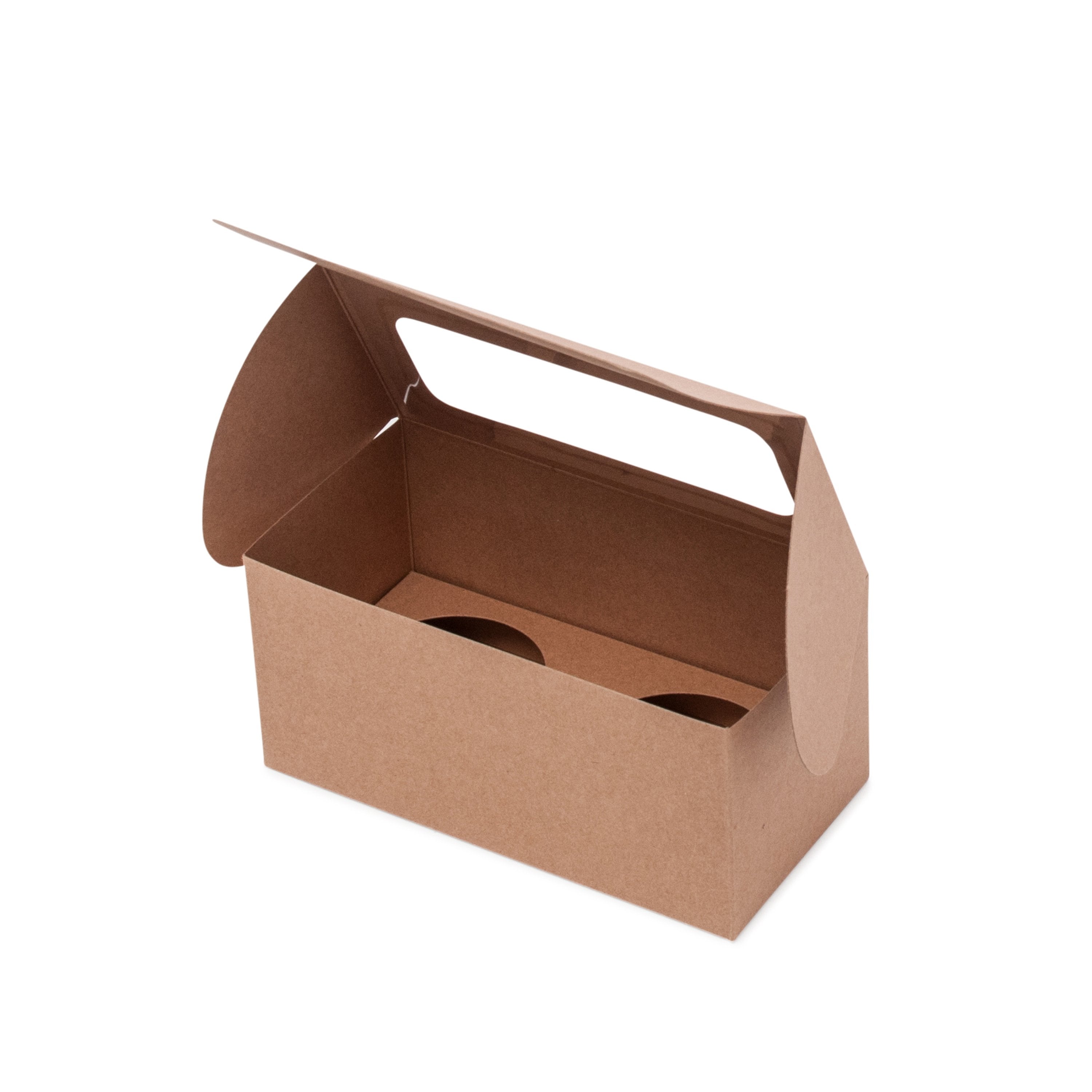 Two Cupcake Box - Kraft