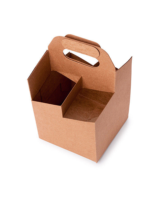 4 Pack Beer Carrier - Kraft - Sample