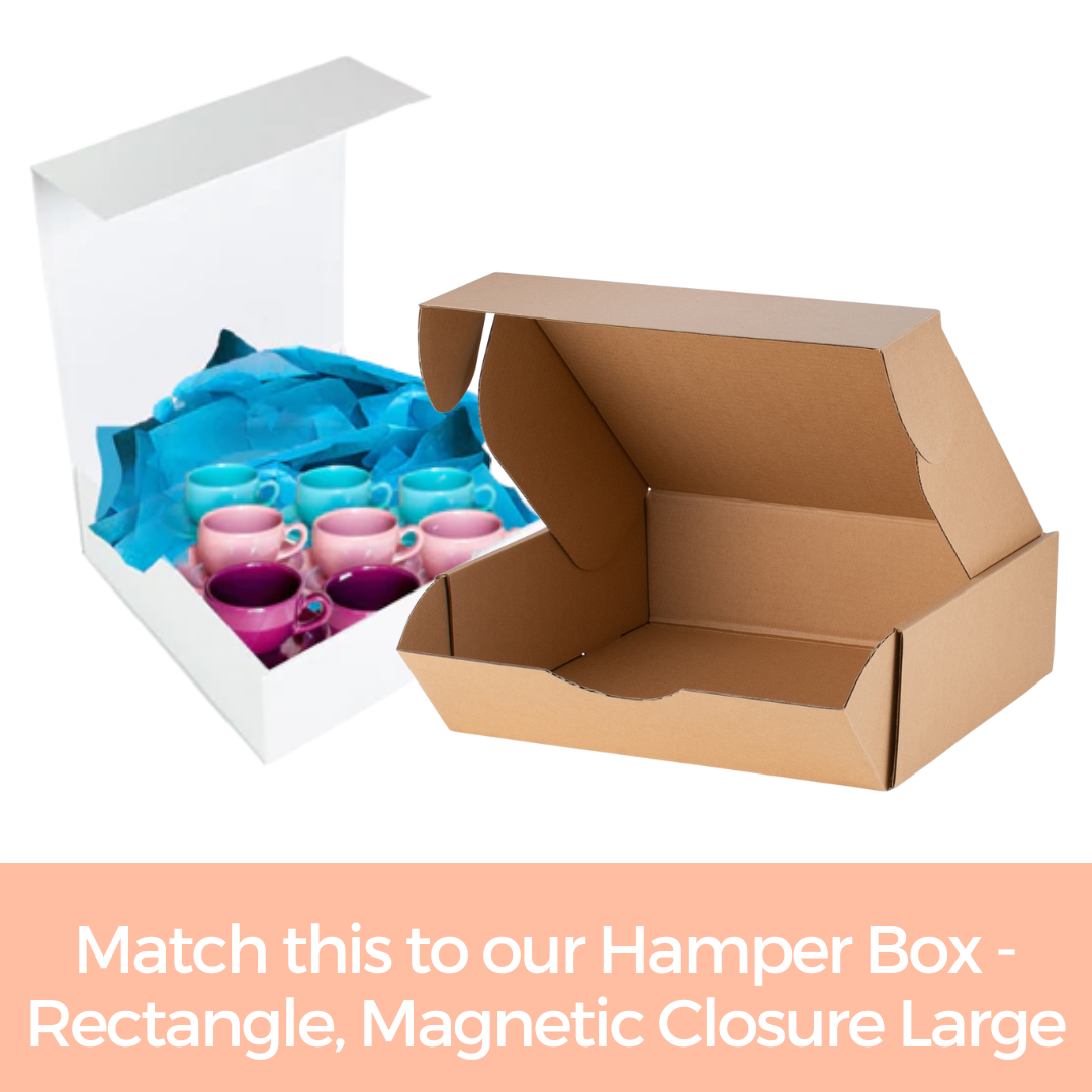 Postage Hamper Box - Rectangle, Large - Kraft