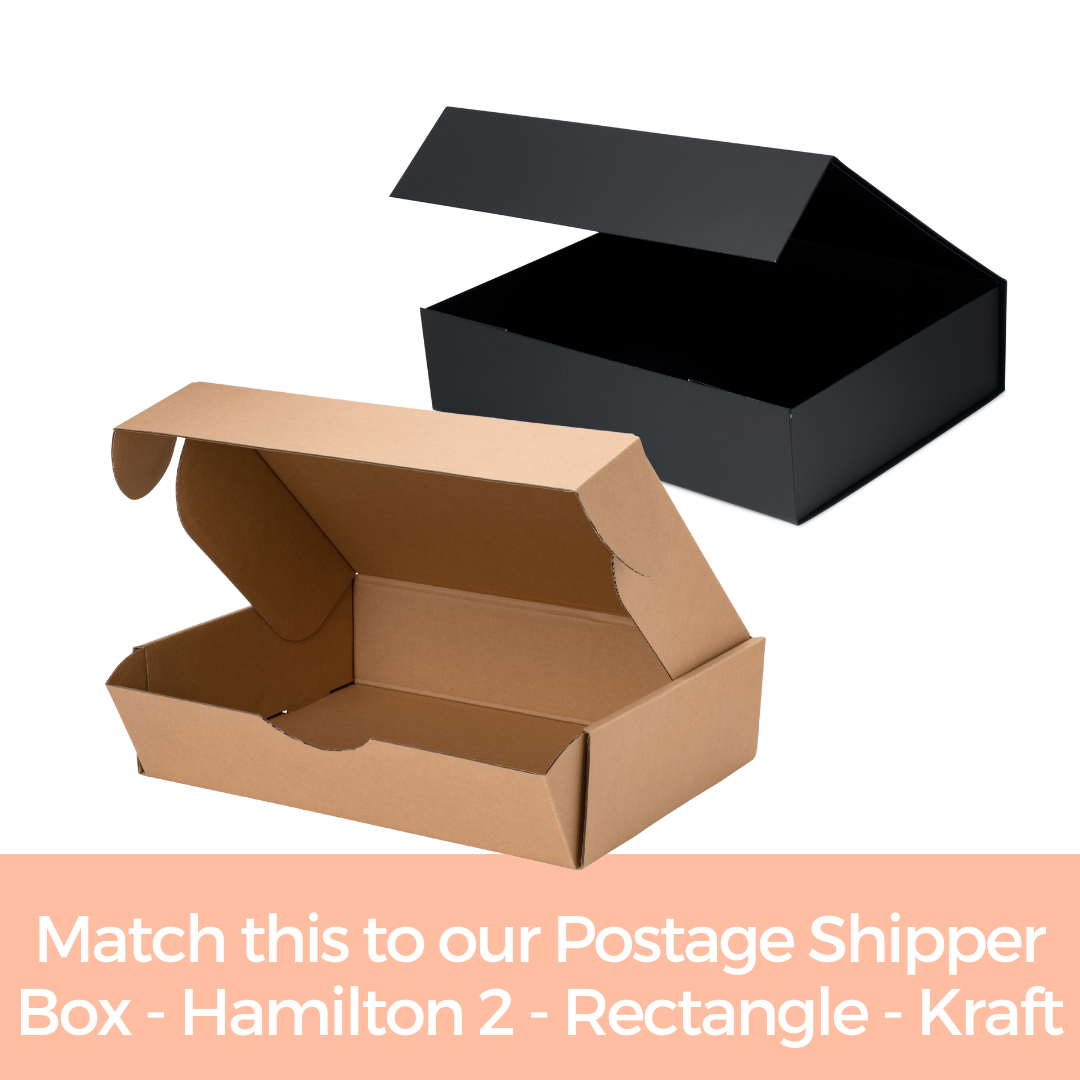 Hamilton Case Box 2 - Matt Black Emboss Magnetic Closure Custom Print