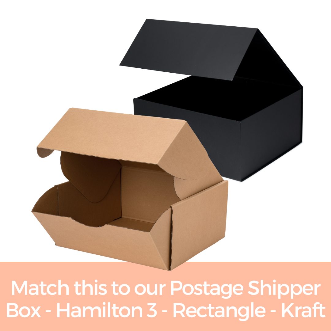 Hamilton Case Box 3 - Matt Black Emboss Magnetic Closure Custom Print