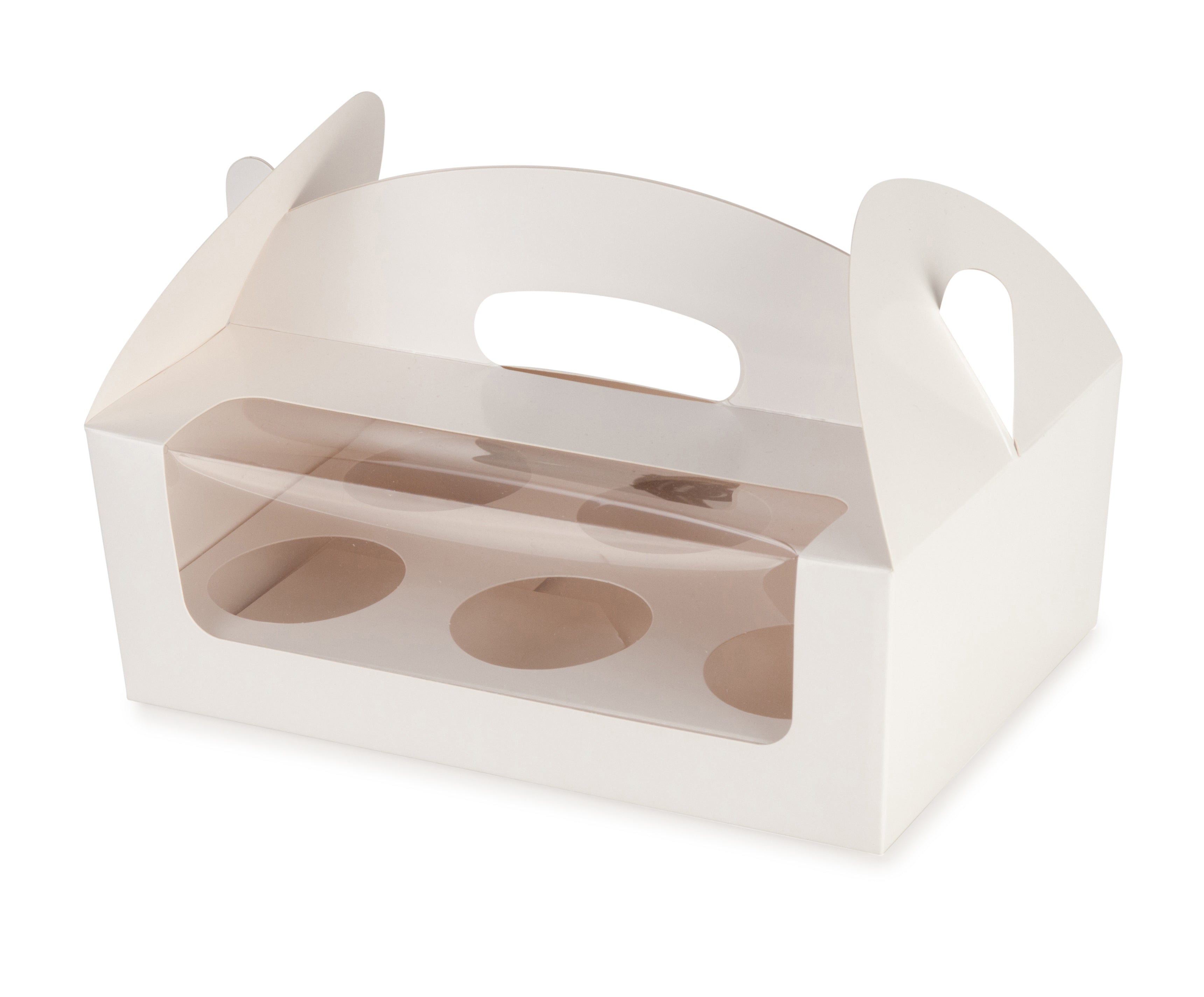 Amelia 6 Cupcake Carry Box - Gloss White - Sample