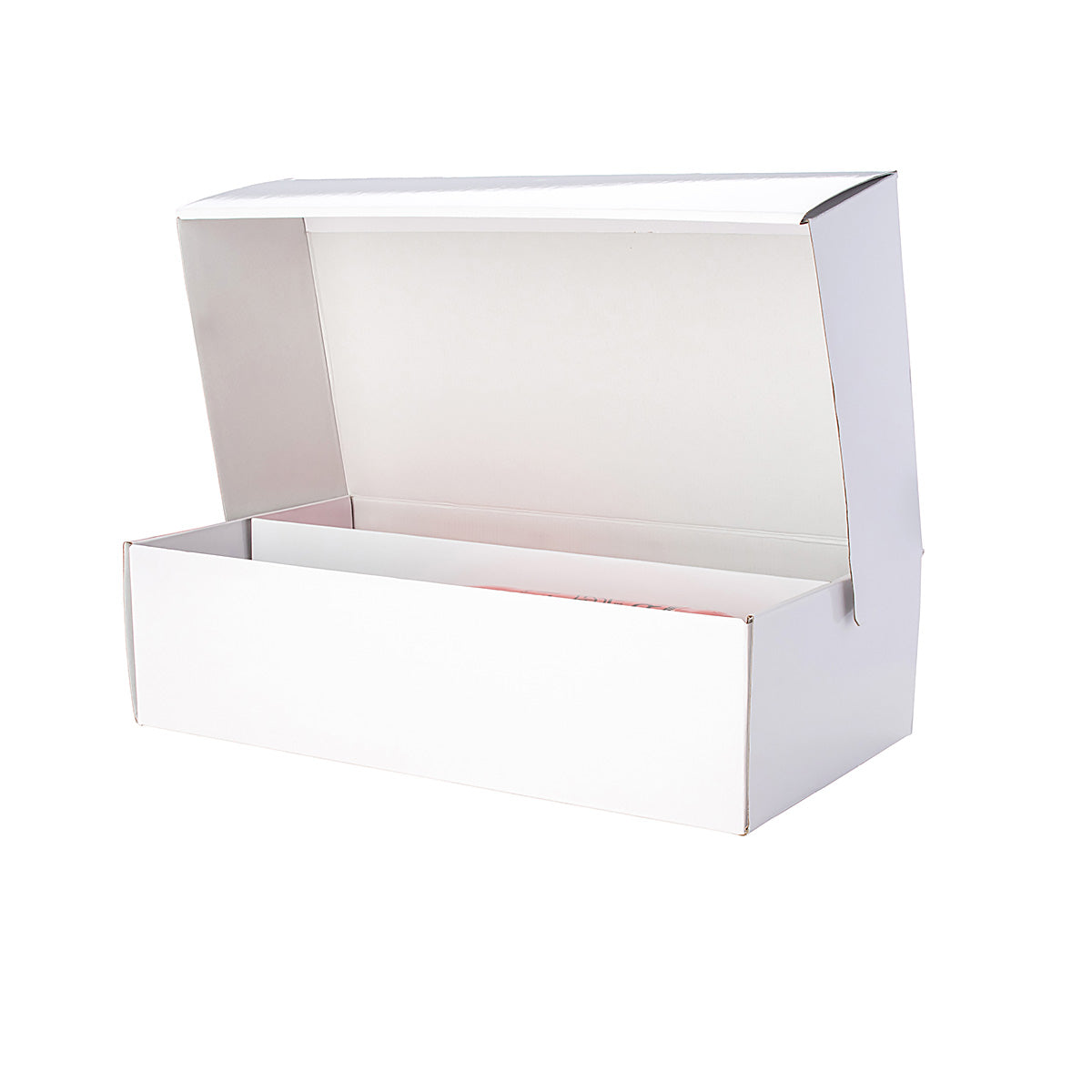2 Bottle Wine Gift Shipper Box - Gloss White