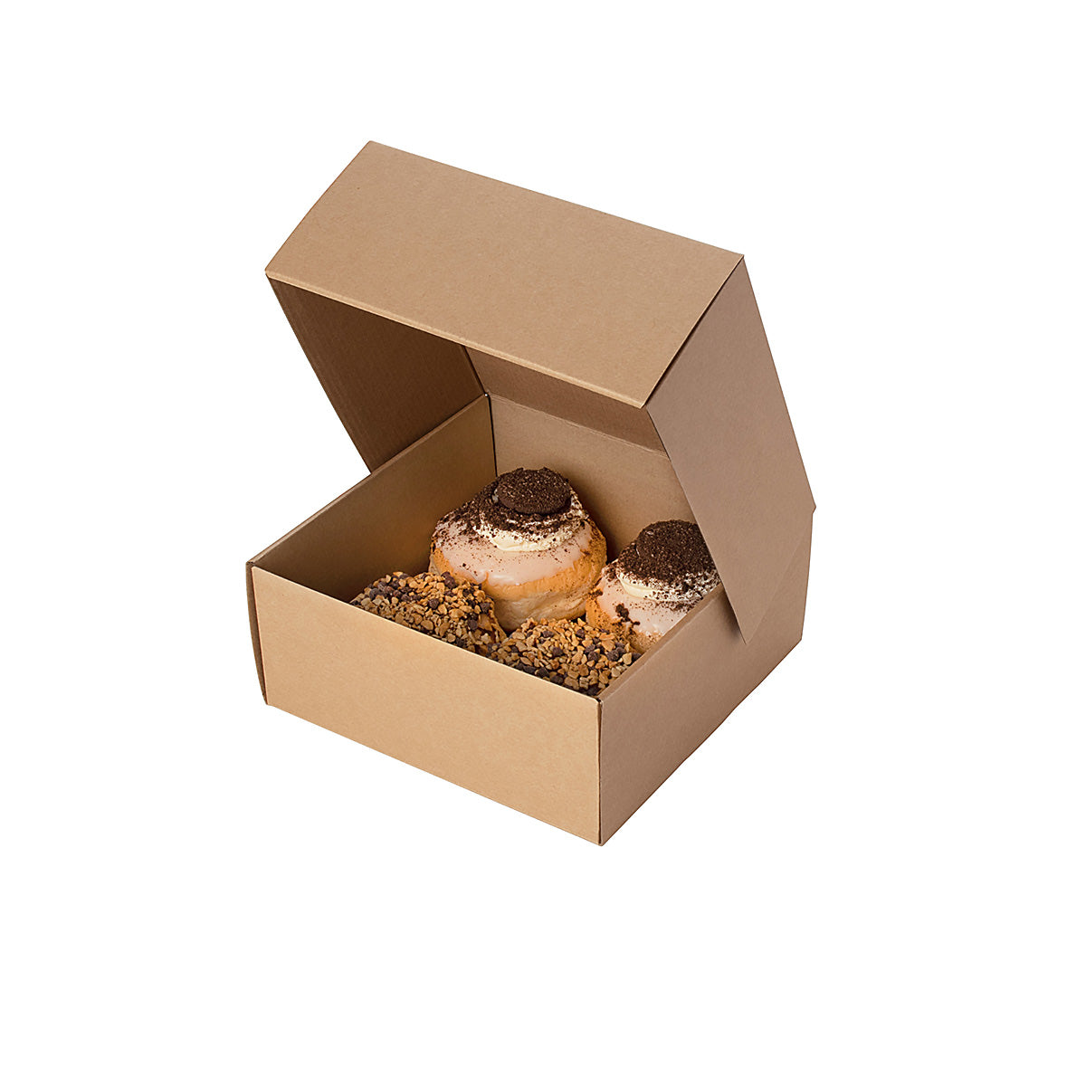 4 Donut Gift Shipper Box - Kraft