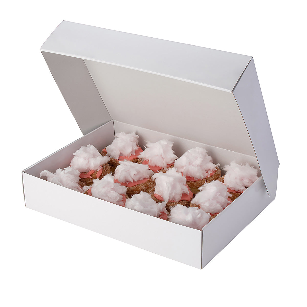Cake & 12 Donut Gift Shipper Box - Gloss White