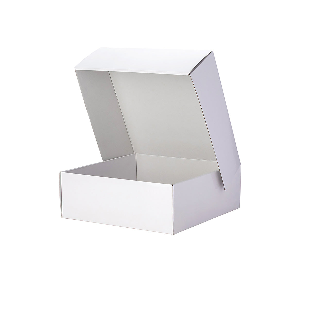 Cake Gift Shipper Box - Square - Gloss White