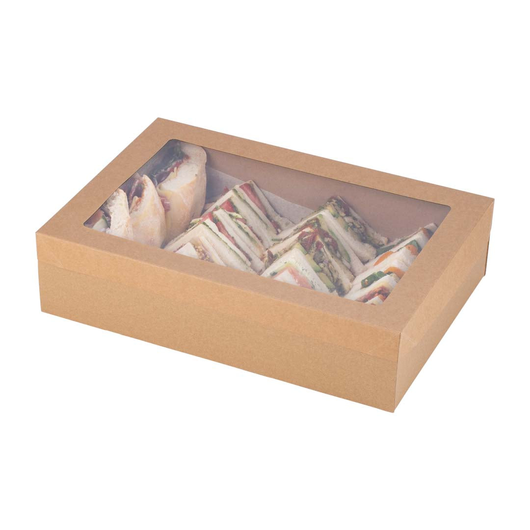 Disposable Catering Grazing Box (Lid) - Medium - Kraft