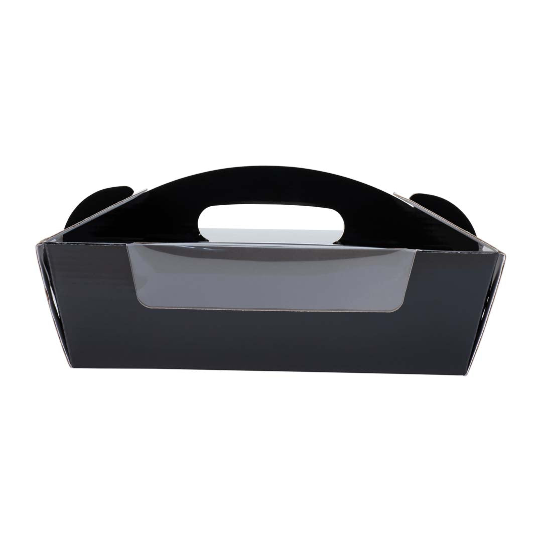 Catering Hamper Carry Box - Window - Medium - Gloss Black