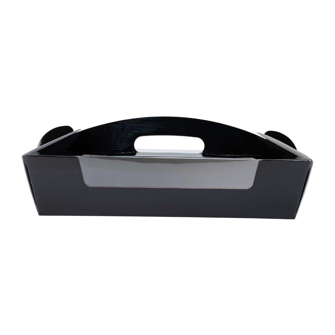 Catering Hamper Carry Box - Window - Large - Gloss Black