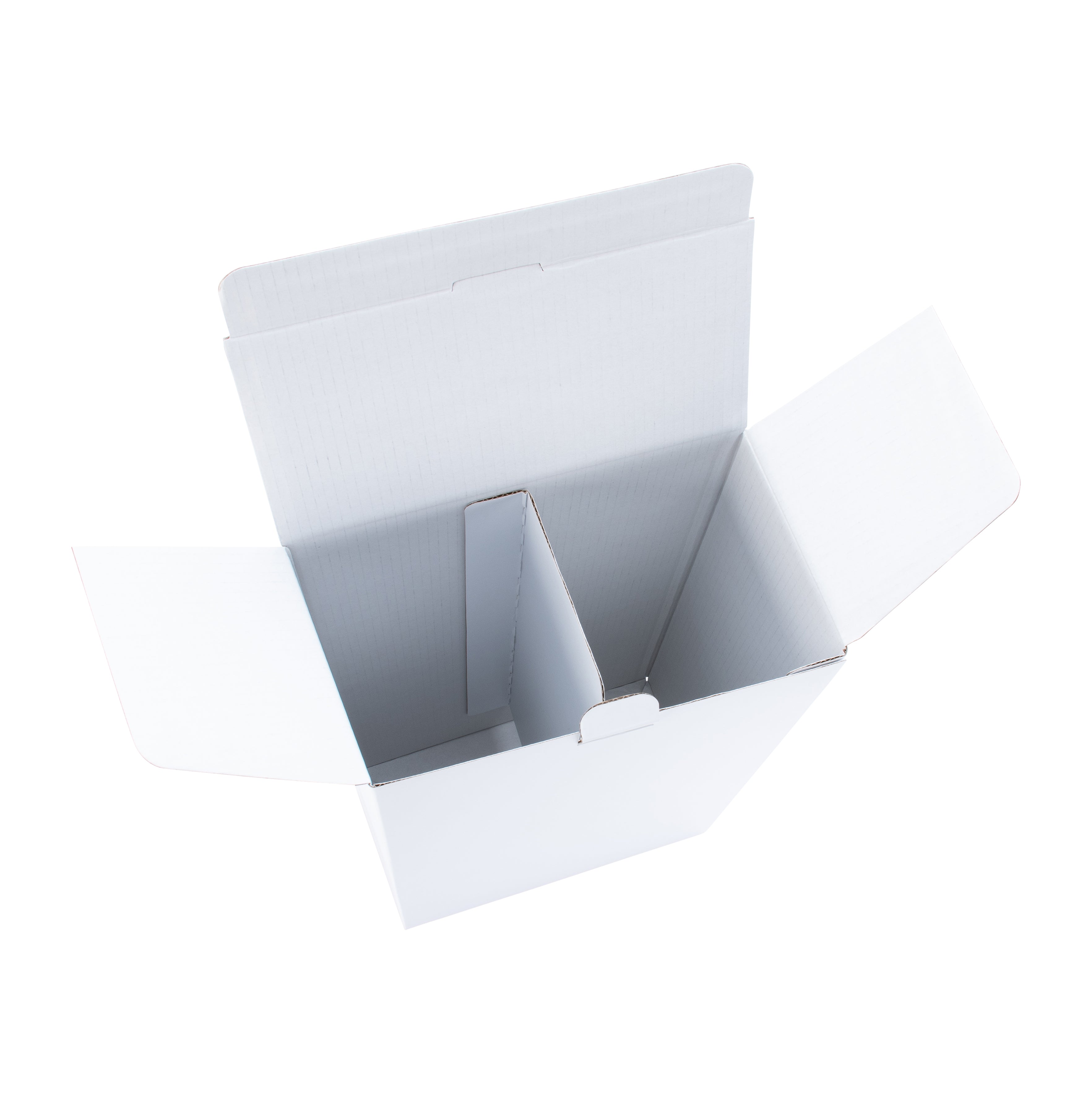 2 Bottle Wine Postage Box - Matt White