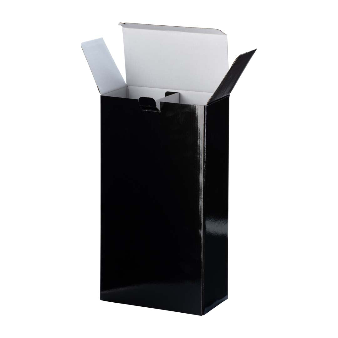 2 Bottle Wine Postage Box - Matt Black