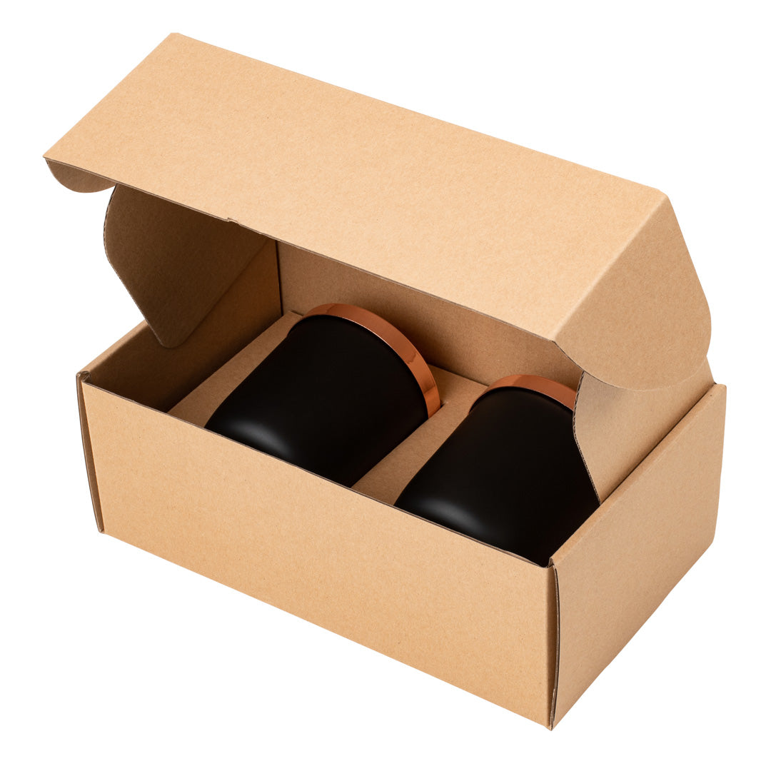 Gift Shipper Box – Candle Jar Medium Rectangle with Insert - Kraft