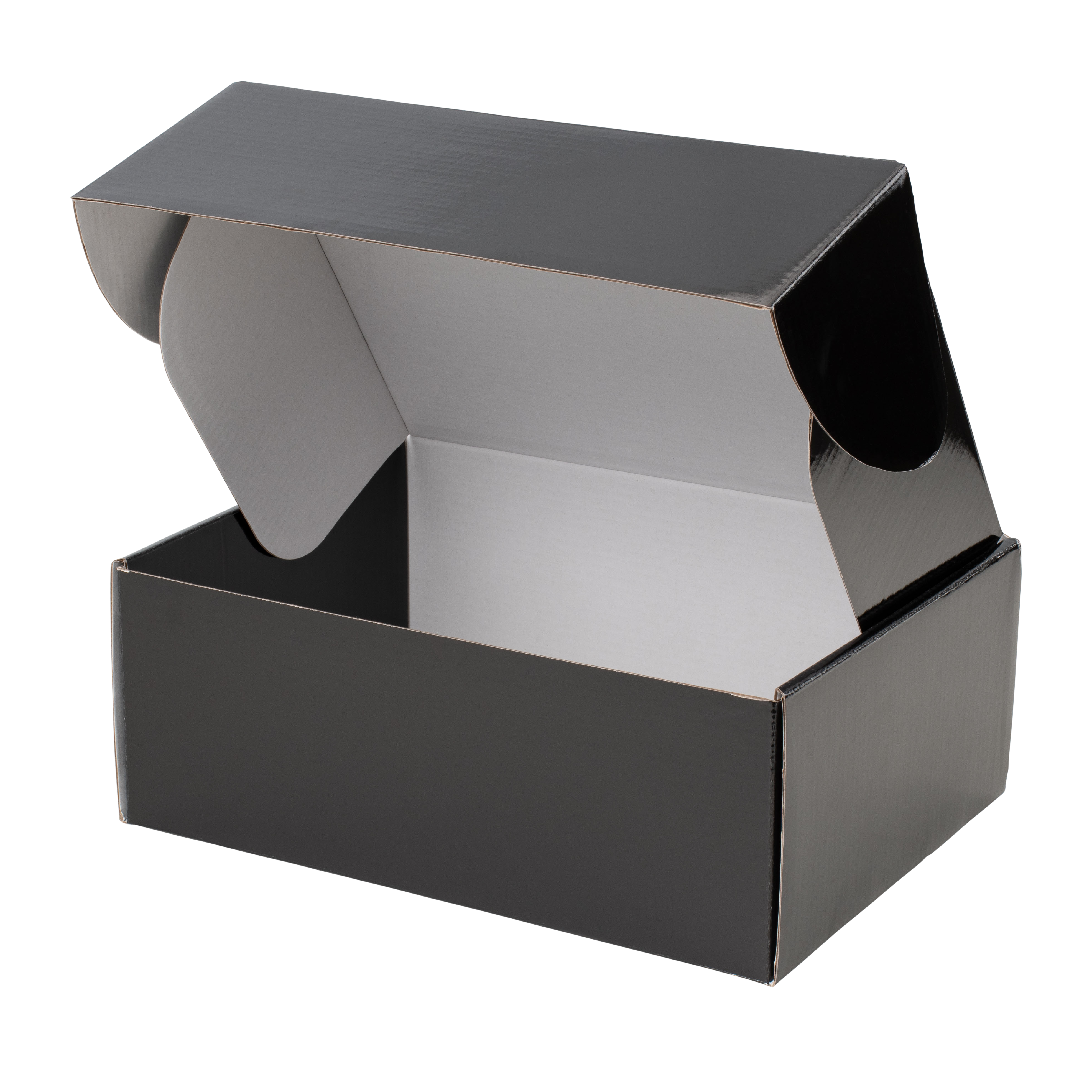 Gift Shipper Box - Medium Rectangle - Gloss Black