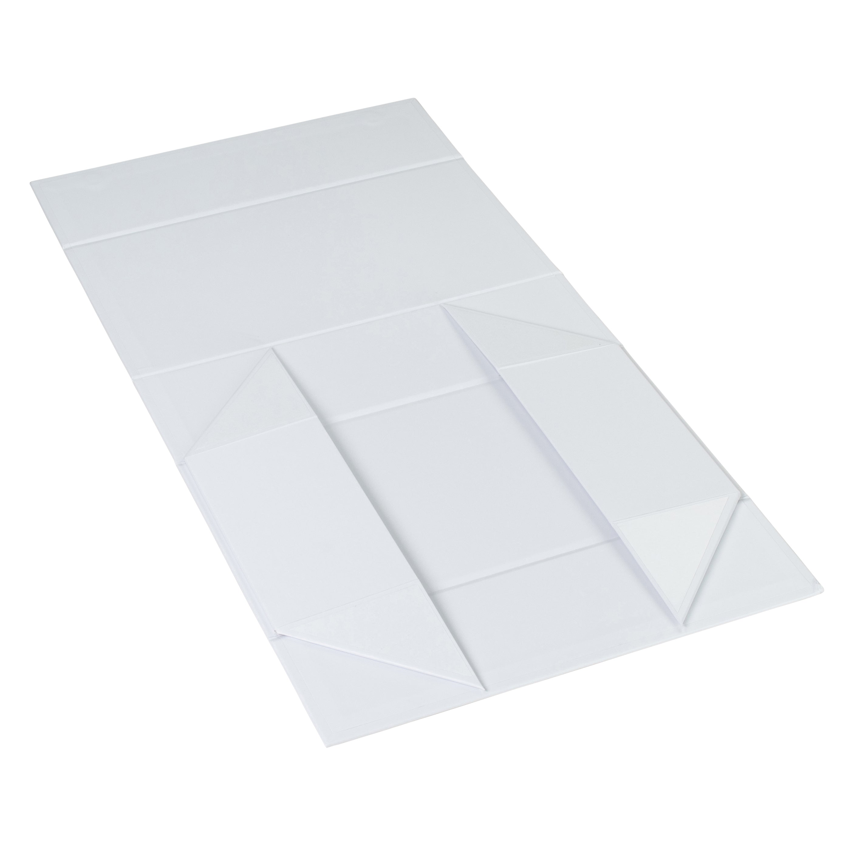 Wine Box - Two Bottle Insert, Magnetic Closure, Matt White Custom Print