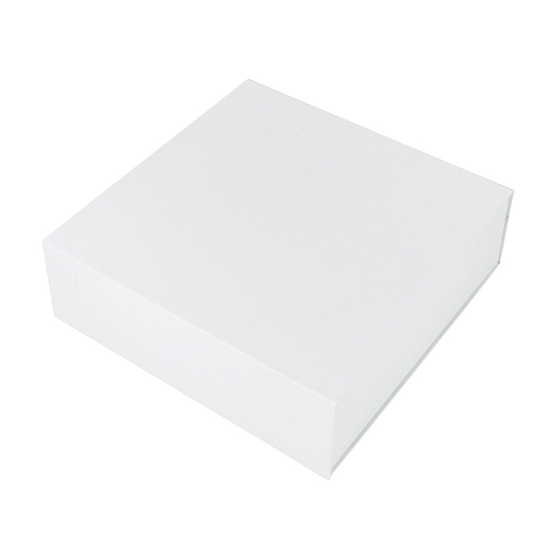 Gift Box Square Slim - Magnetic Closure Small, Matt White