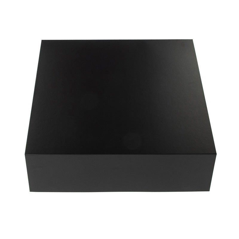 Gift Box Square Slim - Magnetic Closure Medium, Matt Black Custom Print