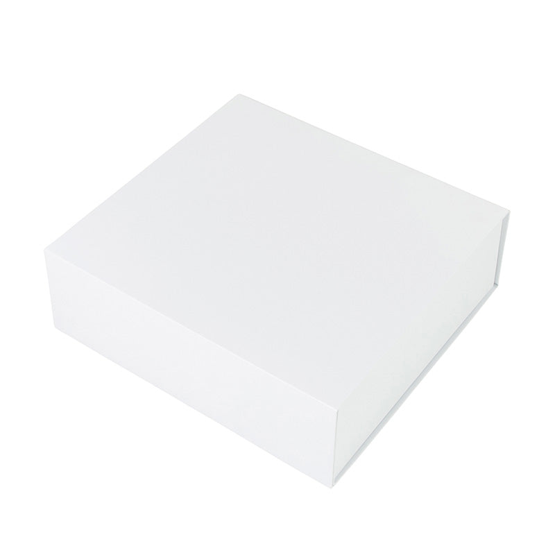 Gift Box Square Slim - Magnetic Closure Medium, Matt White