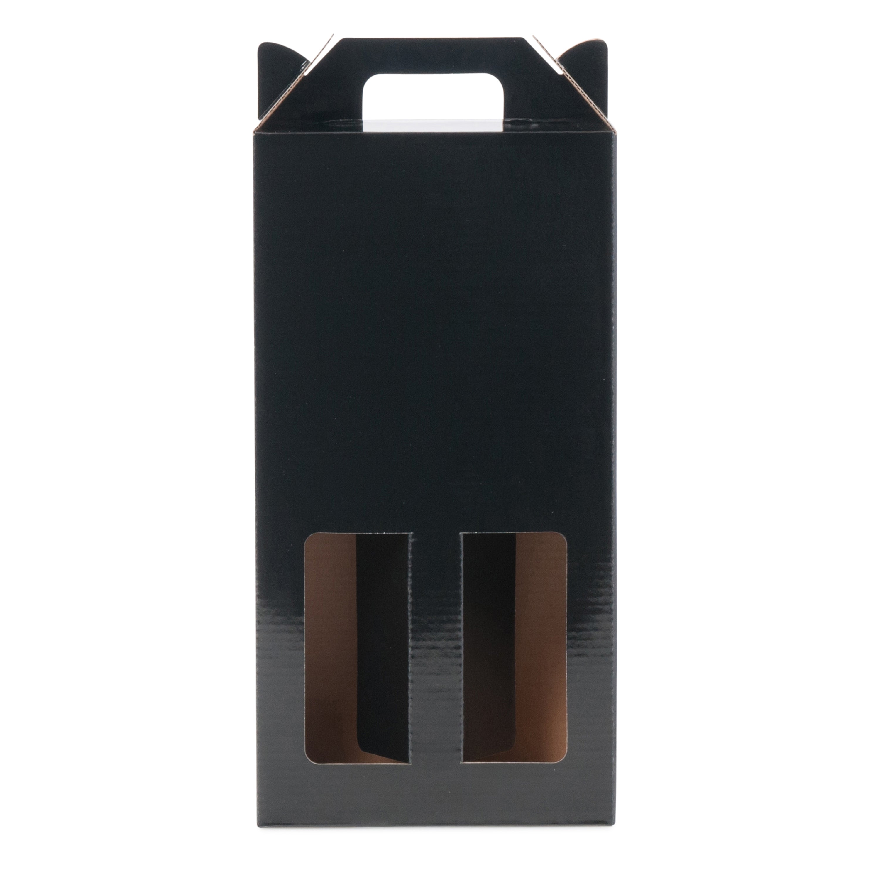 Double Wine Box - Gloss Black
