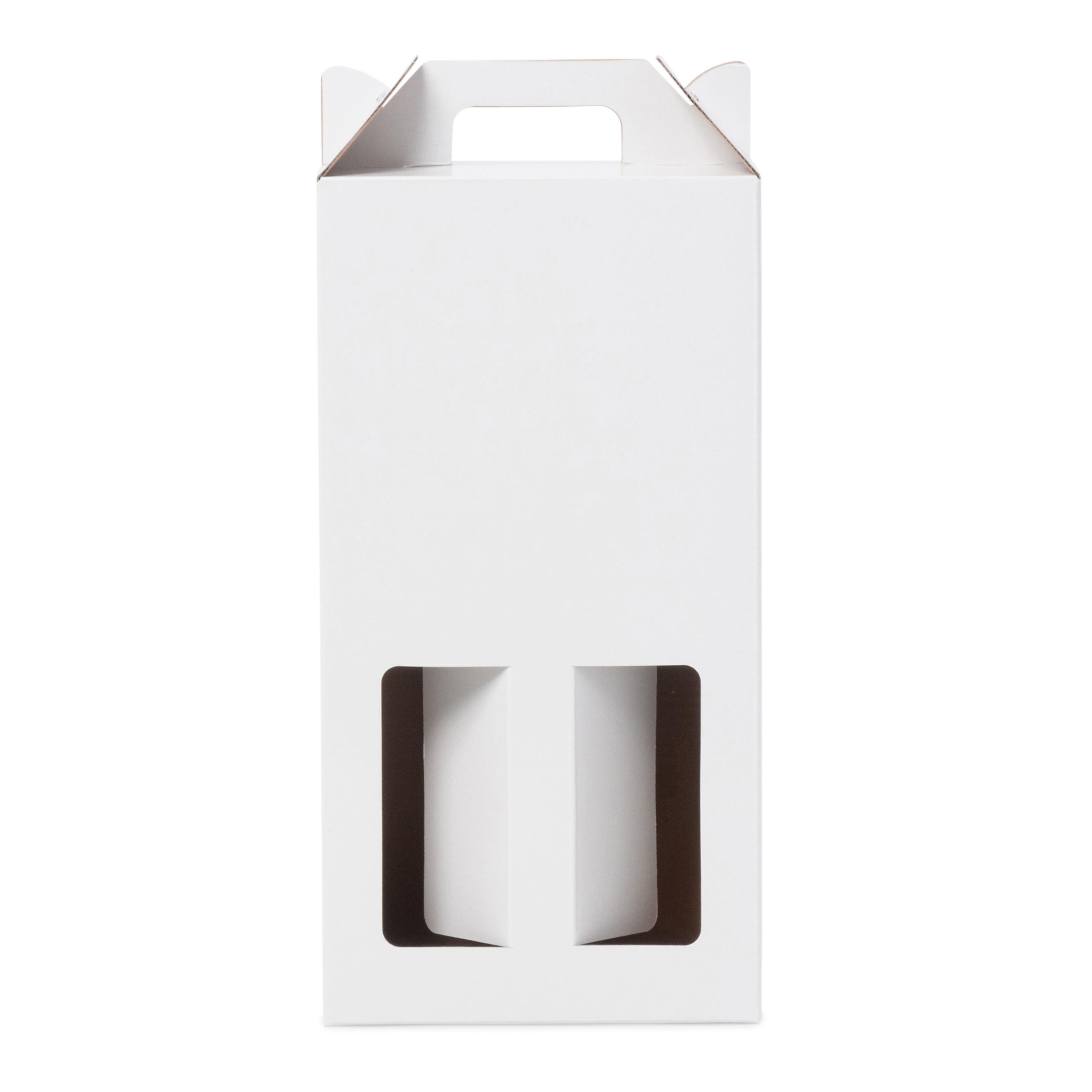 Double Wine Box - Gloss White