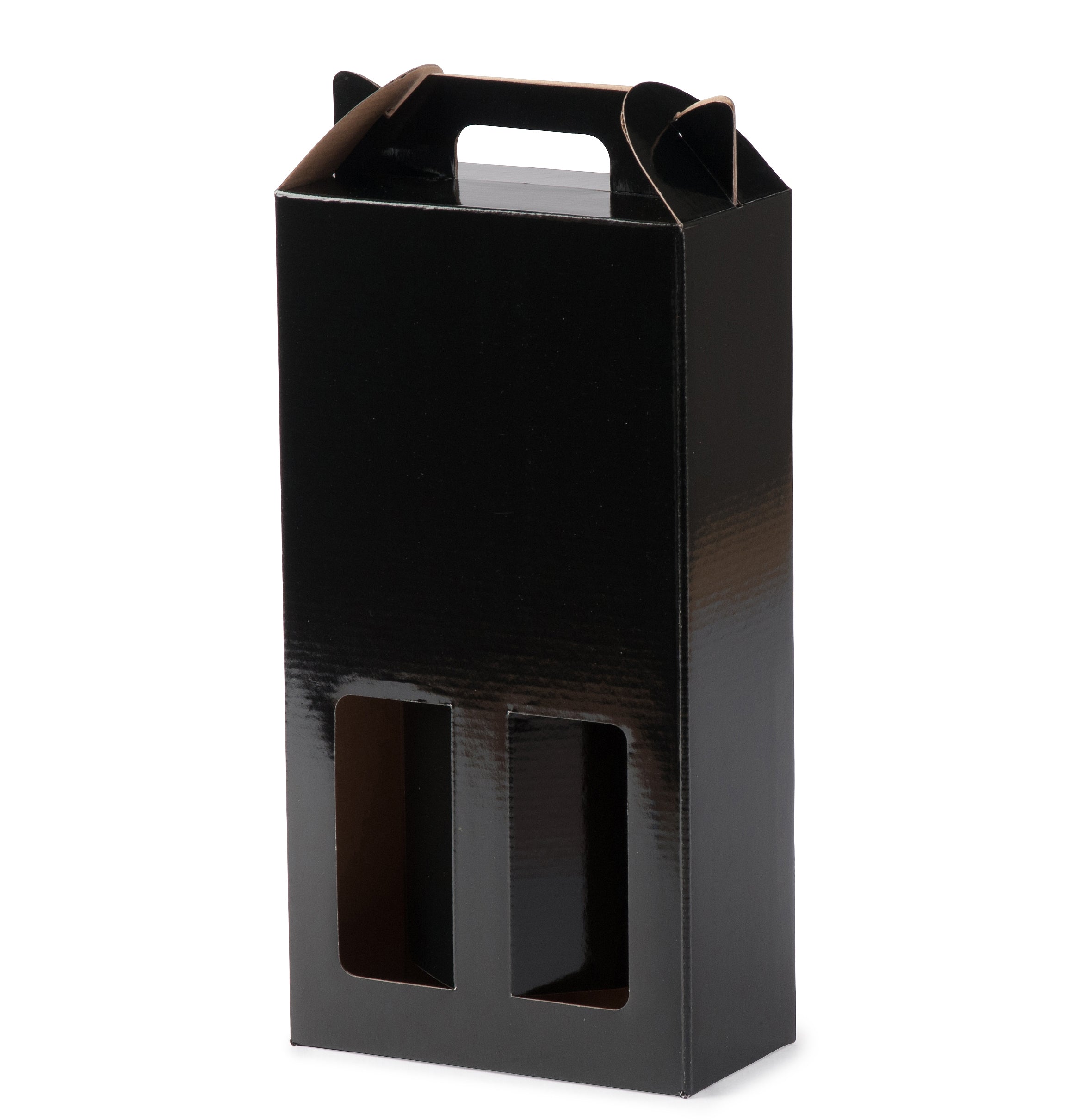 Double Wine Box - Gloss Black