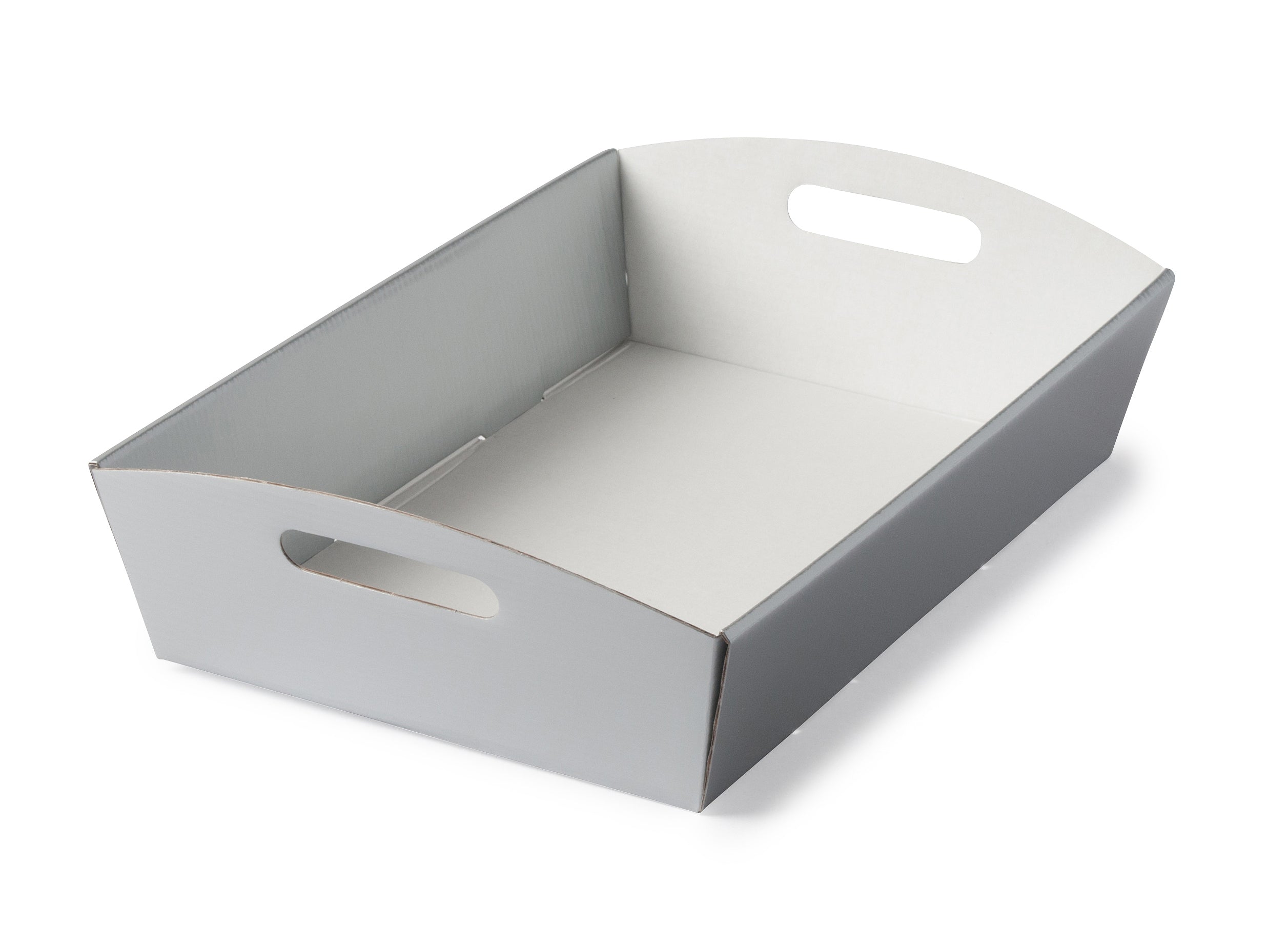 Large Hamper Tray - Gloss Silver