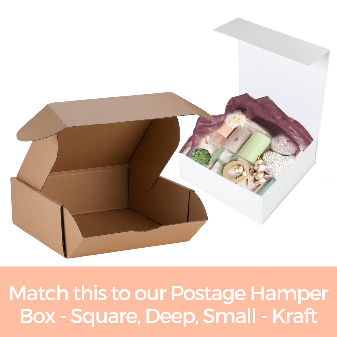 Hamper Box - Square, Magnetic Closure Small, Matt White Custom Print