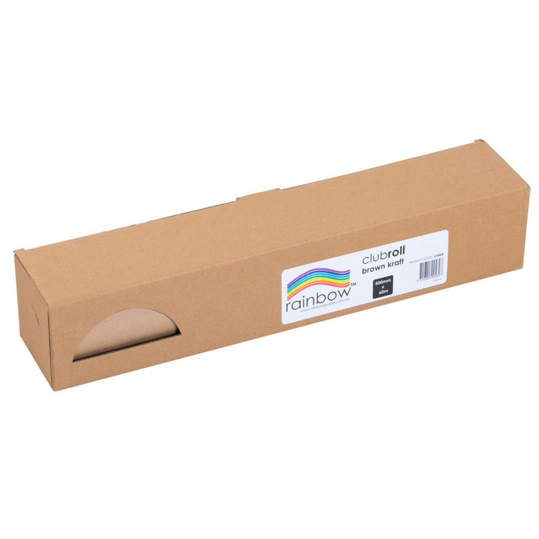 Rainbow Brown Kraft Paper 70GSM 38MM 500MM X 60M