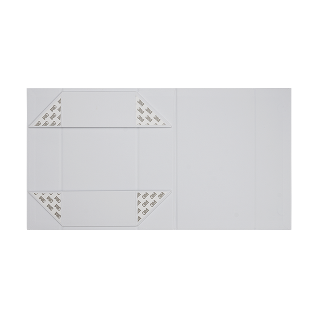 Gift Box, Low Line, Medium Emboss Magnetic Closure 265x140x70mm, Matt White