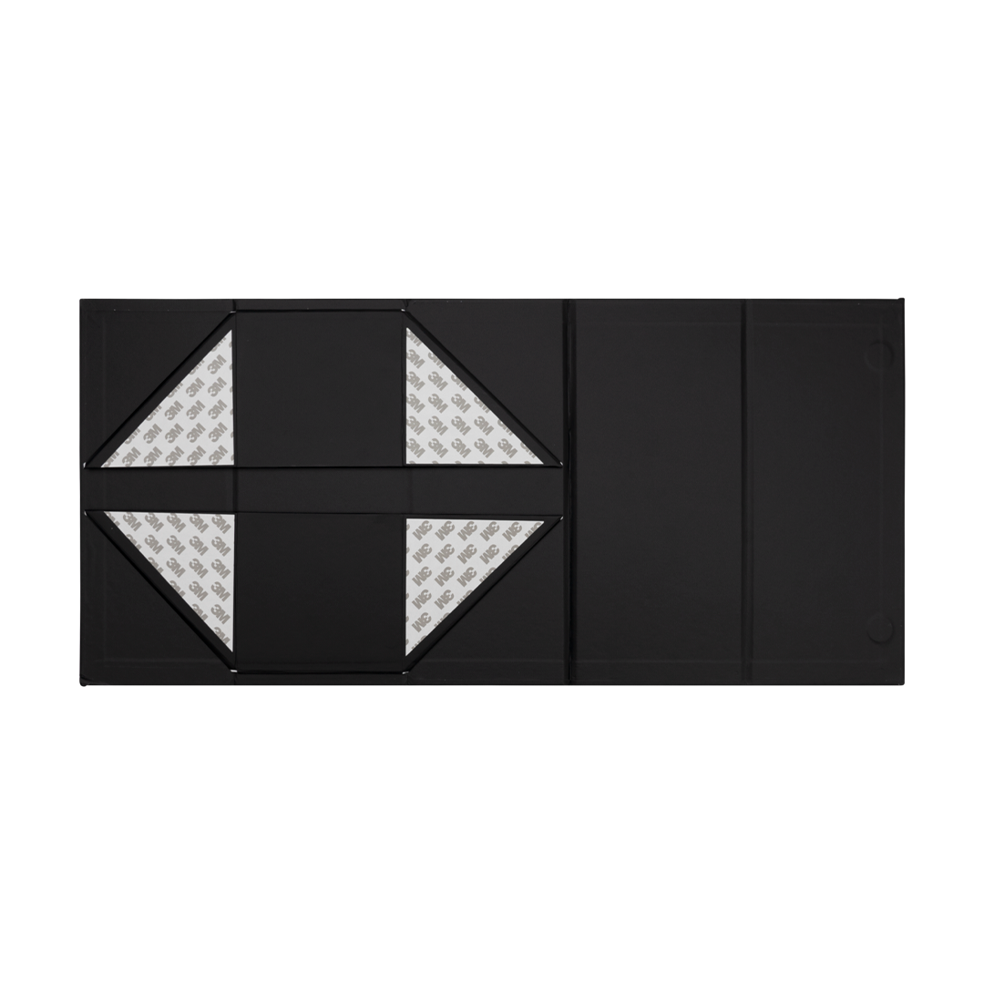 Gift Box, Spirit Bottle Emboss Magnetic Closure 255x110x110mm, Matt Black Custom Print