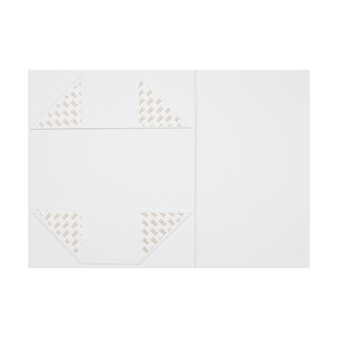 Wine Box, Single Emboss Magnetic Closure 345x95x97mm, Matt White