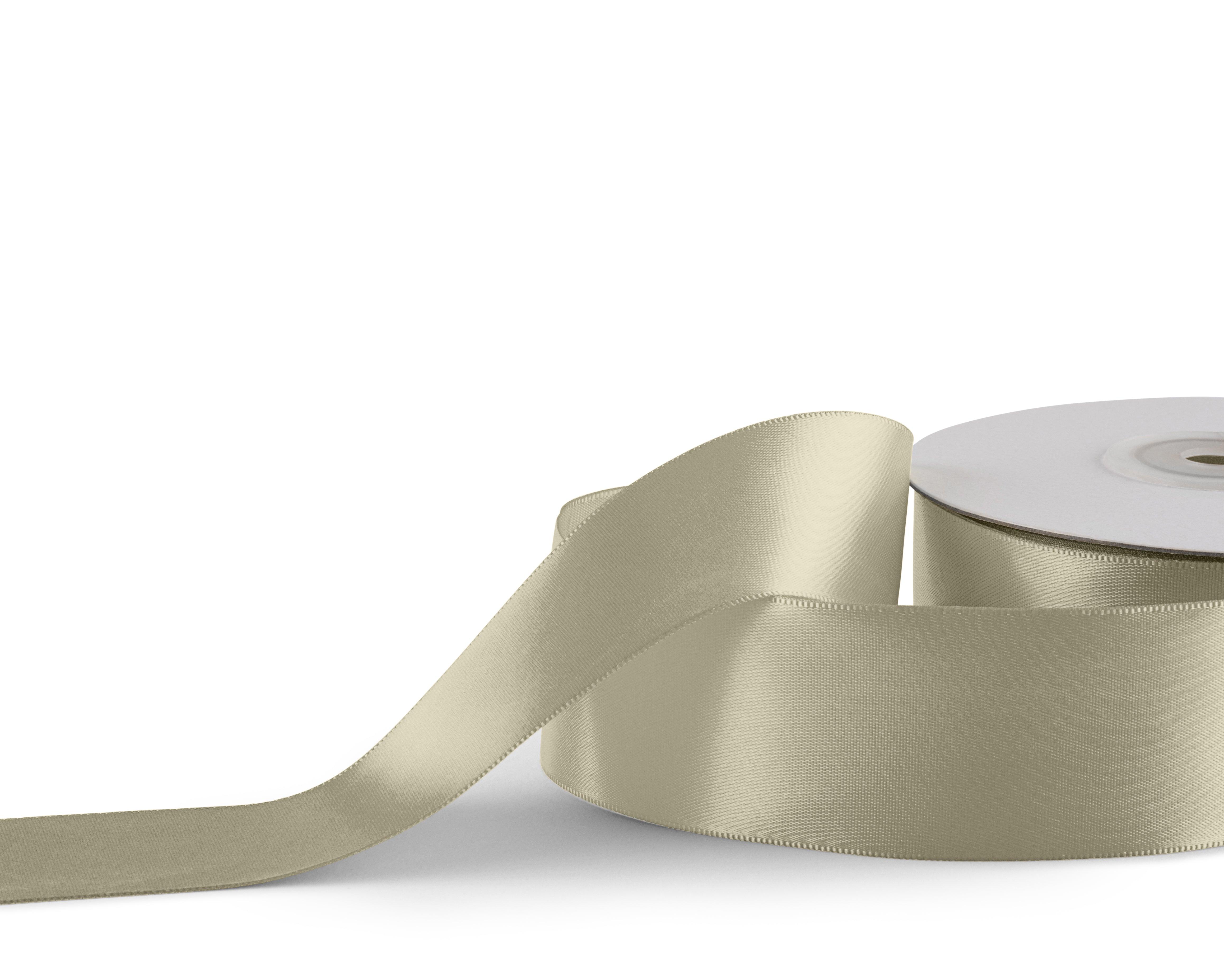 Premium single faced Satin Ribbon 38mm x 30m - Ivory
