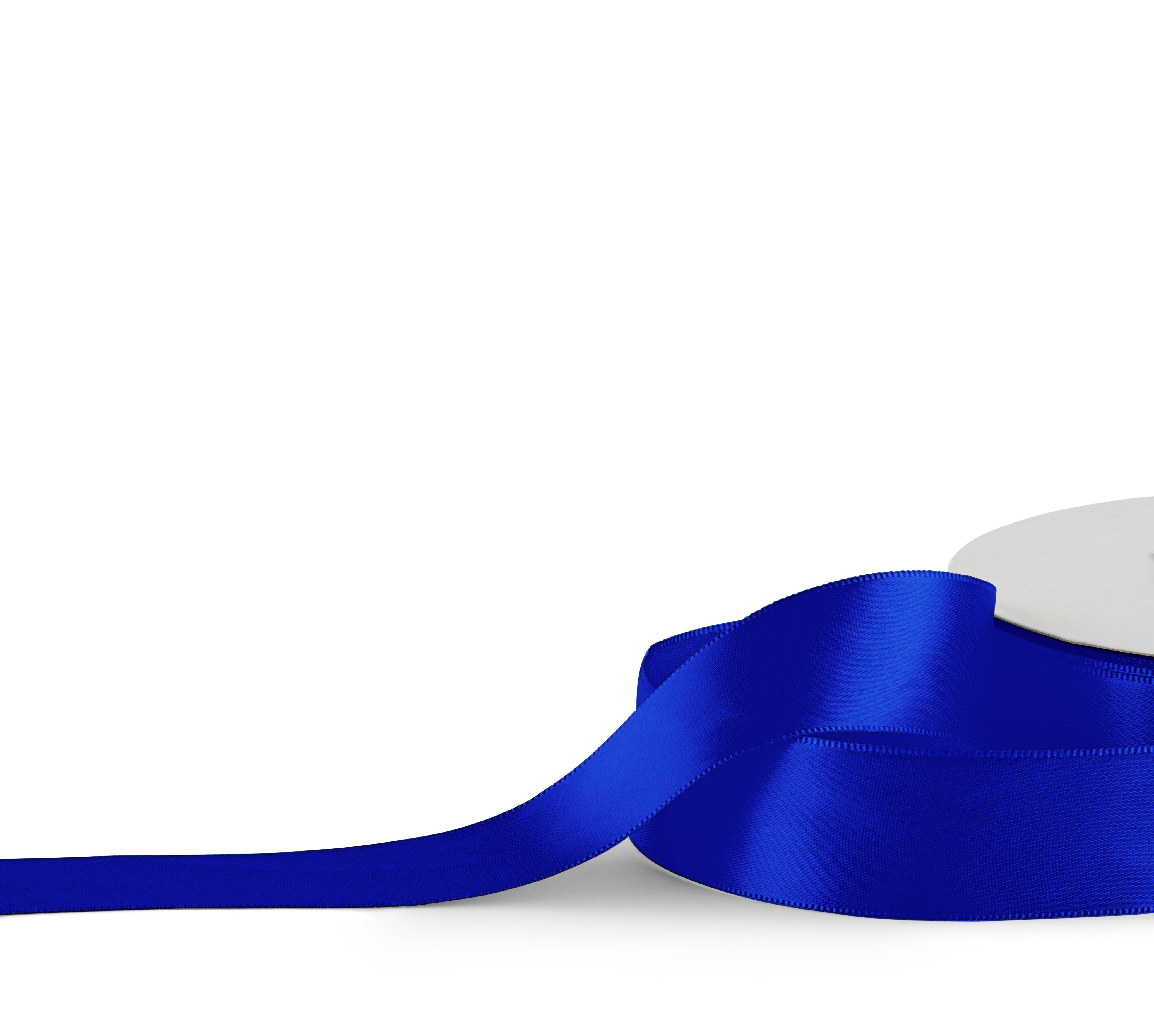 Premium single faced Satin Ribbon 25mm x 30m - Royal Blue