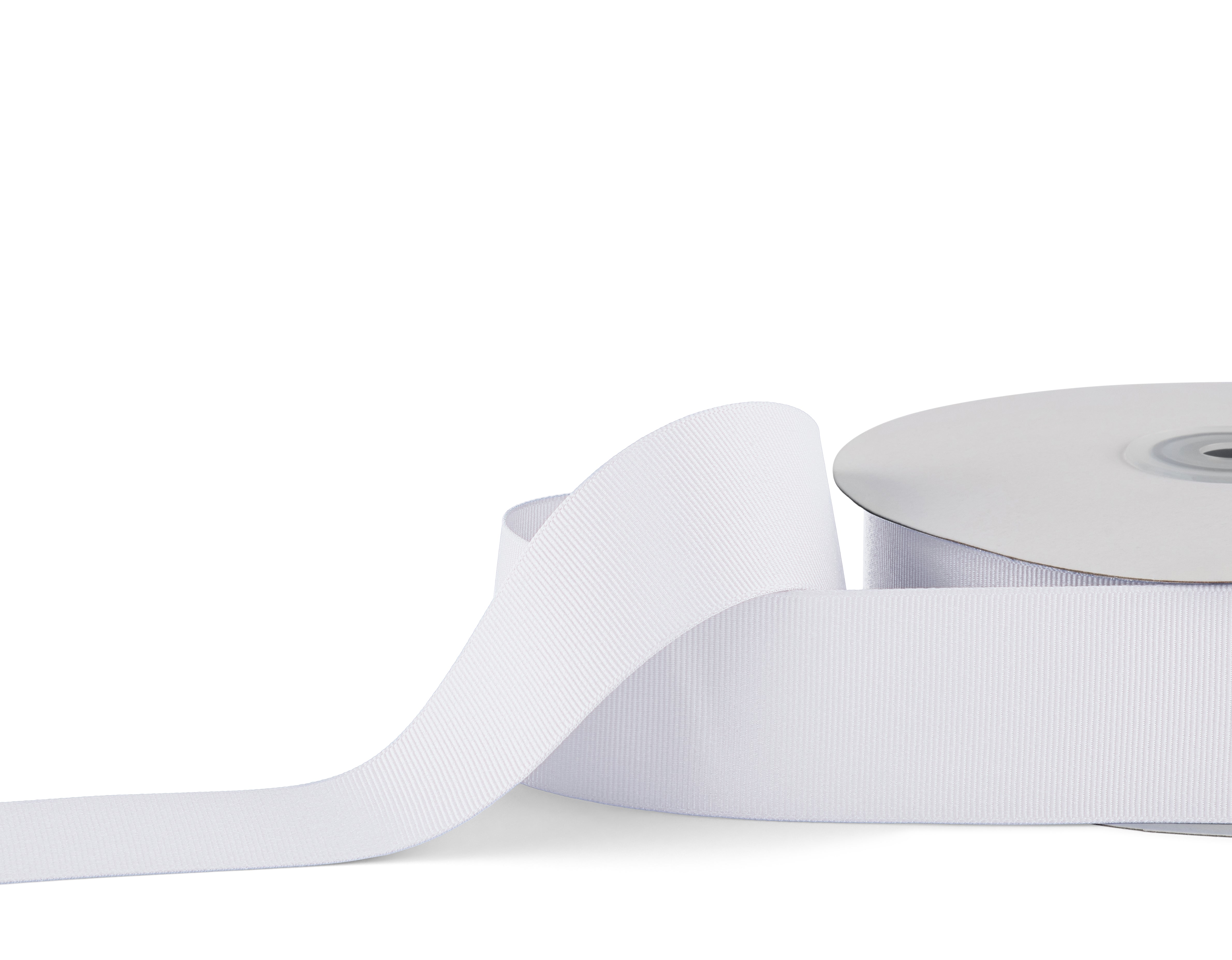 Premium Grosgrain Ribbon 38mm x 30m - White