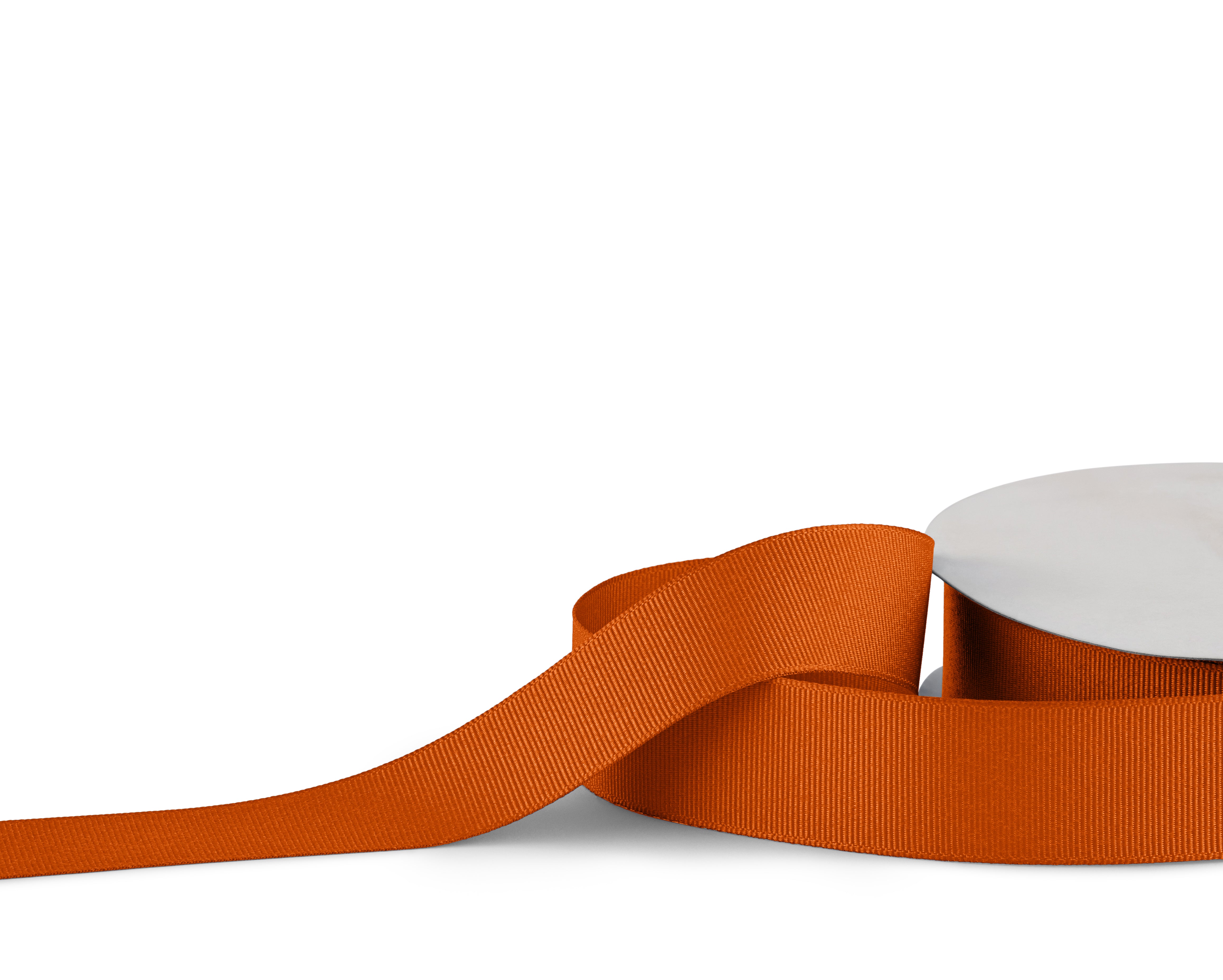 Premium Grosgrain Ribbon 25mm x 30m - Orange