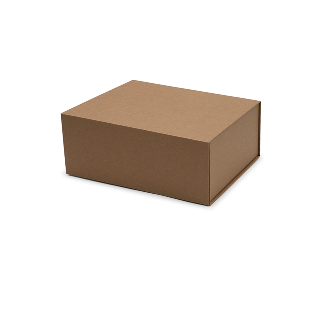 Hamper Box, Rectangle, Emboss Magnetic Closure Small, Matt Kraft