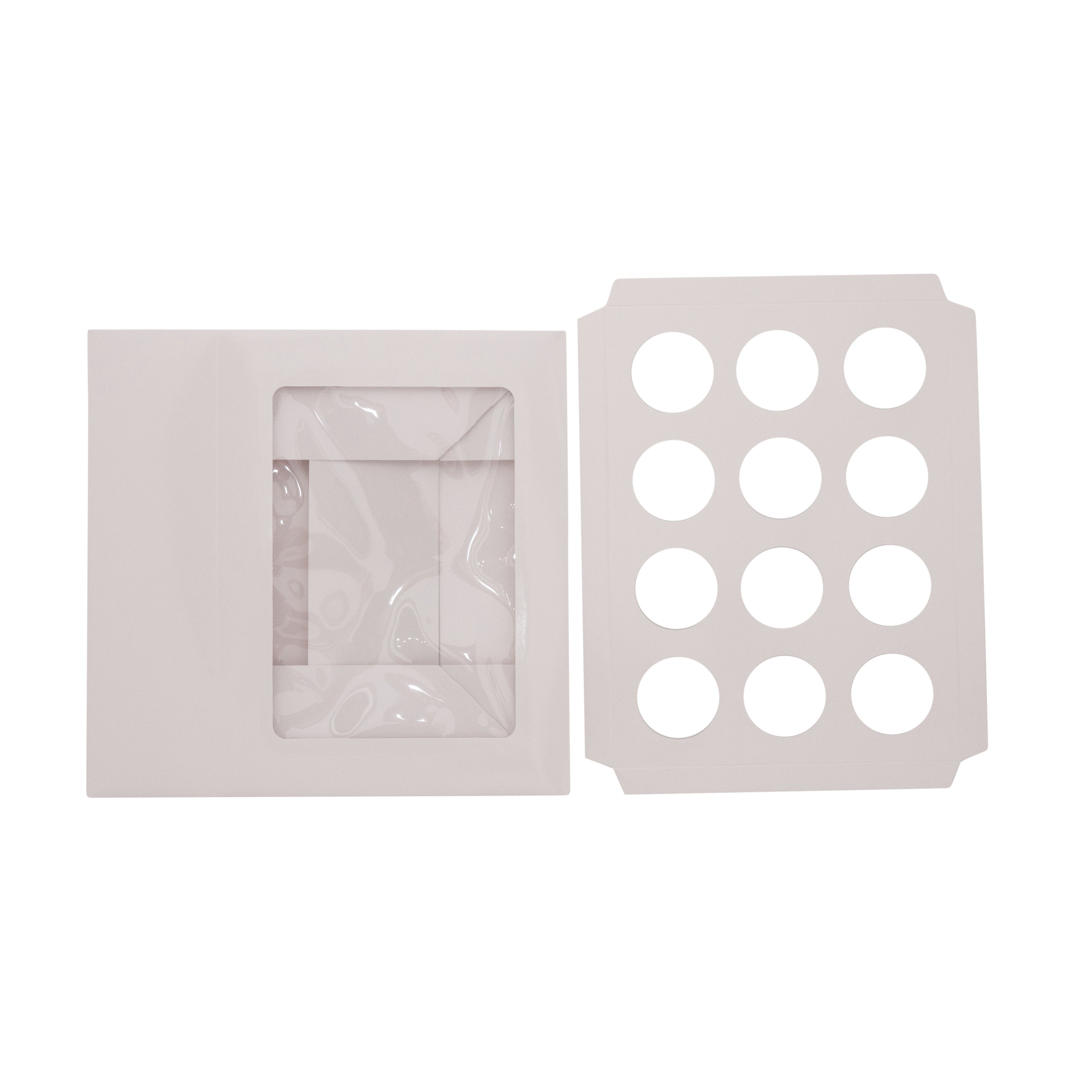 12 Cupcake Box - Gloss White - Sample