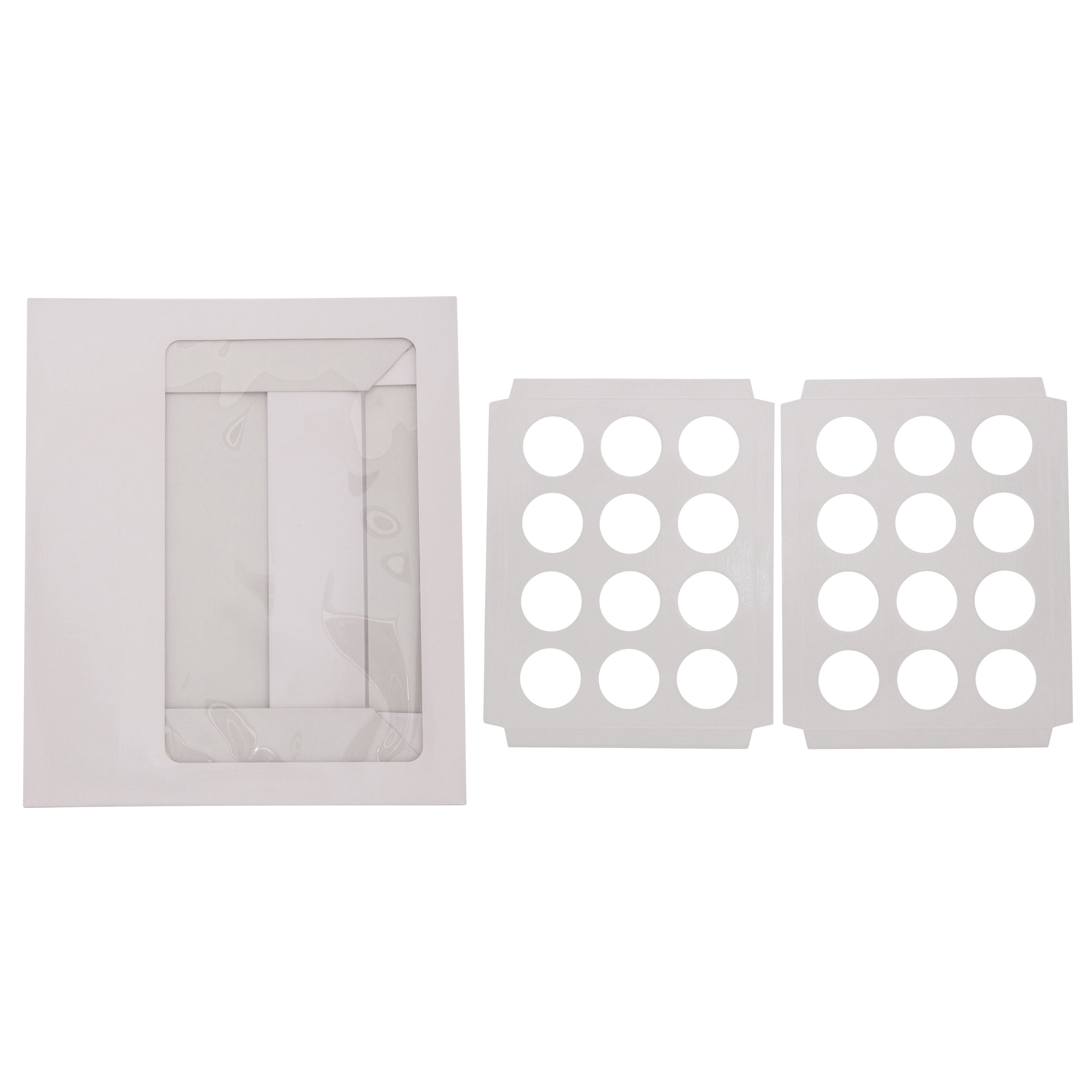 24 Cupcake Box - Gloss White