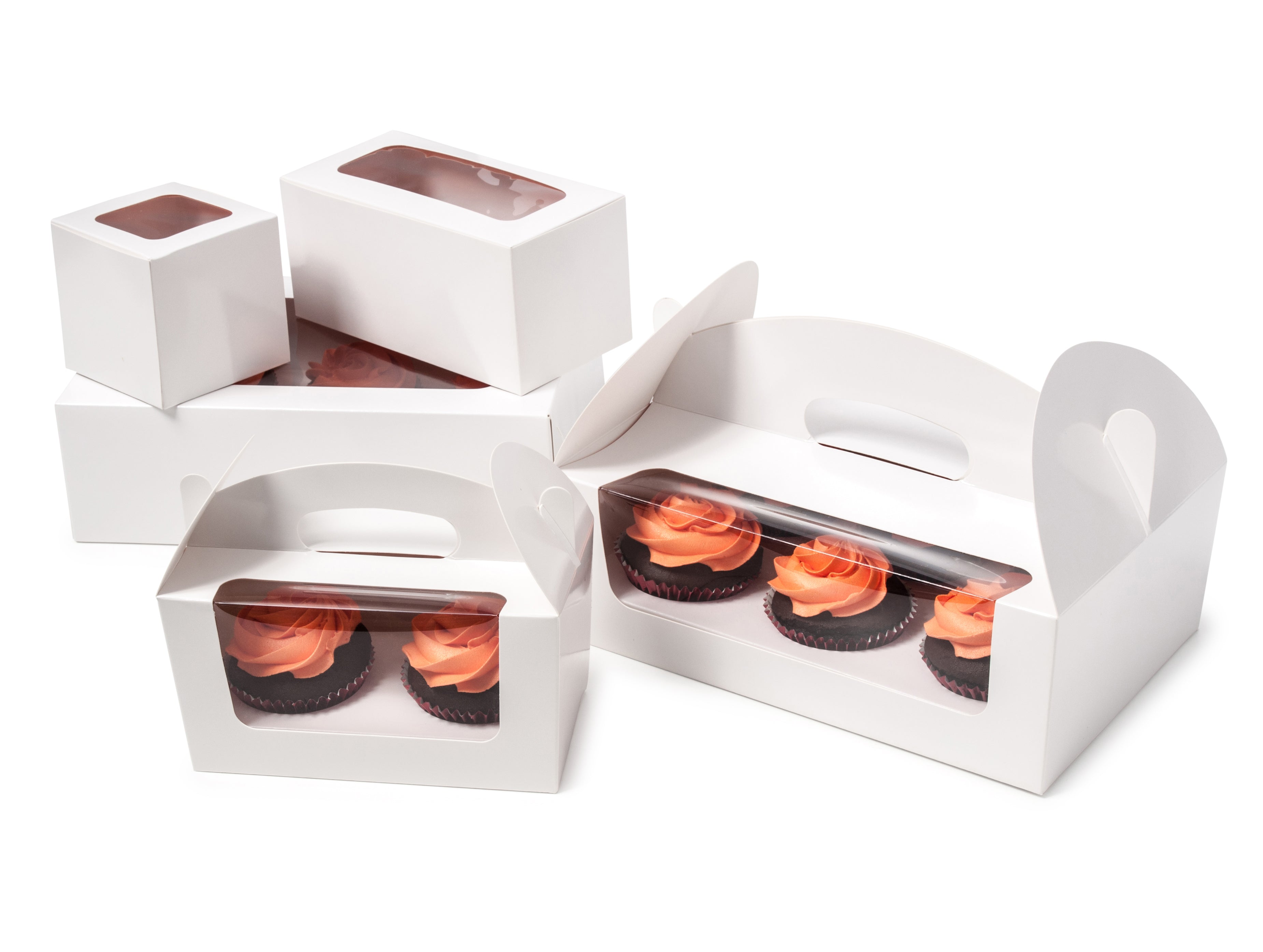 Amelia 6 Cupcake Carry Box - Kraft