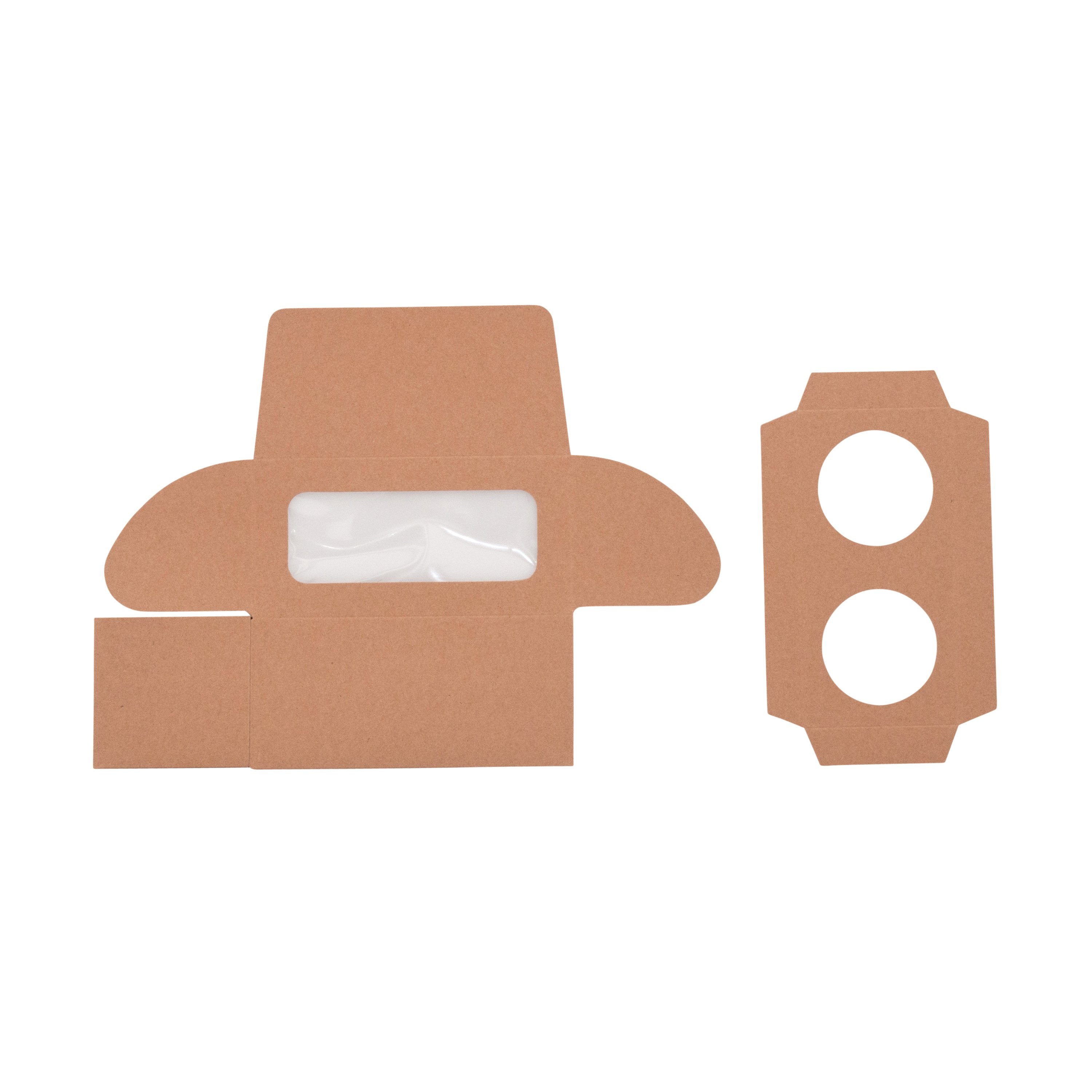 Two Cupcake Box - Kraft