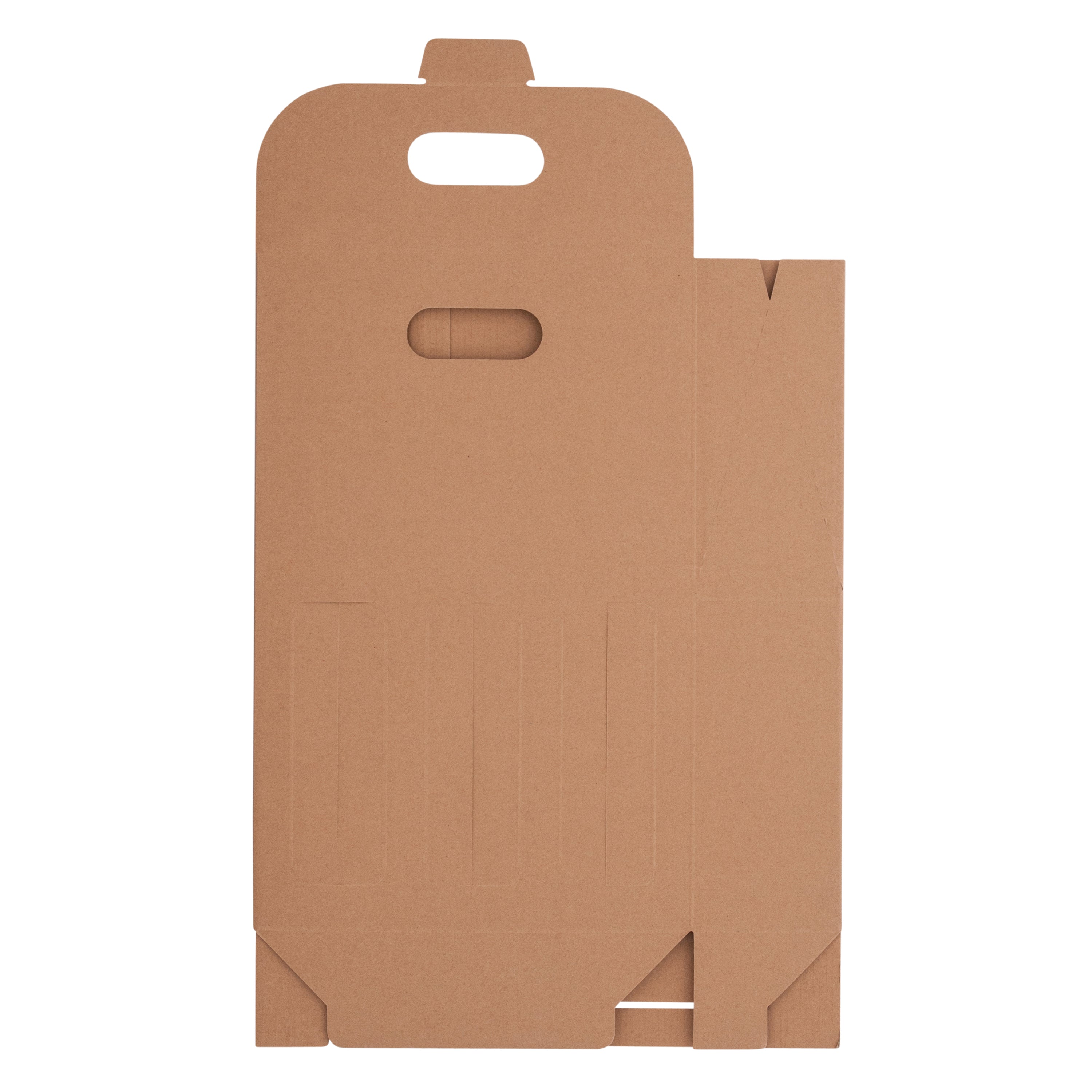 3 Bottle Gable Top Wine Box - Kraft